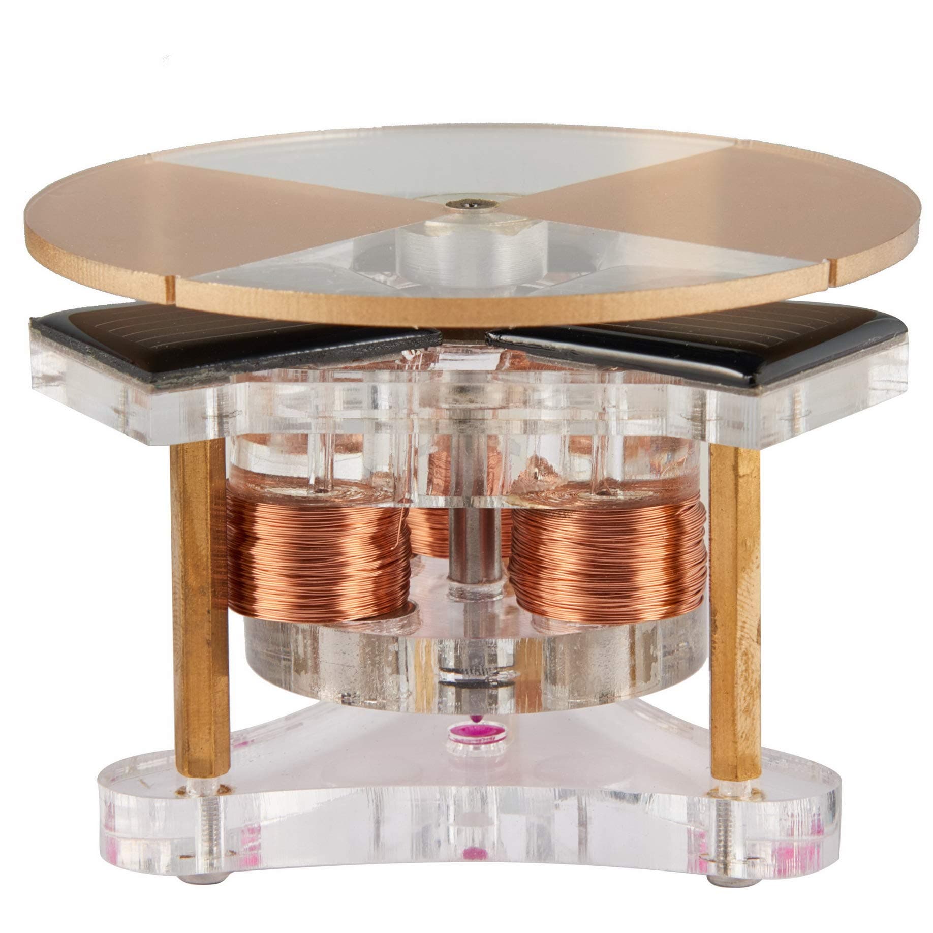 Solar Vertical Disc Shape Mendocino Motor Magnetic Levitating Educational Model Science Physics Toy QZ02