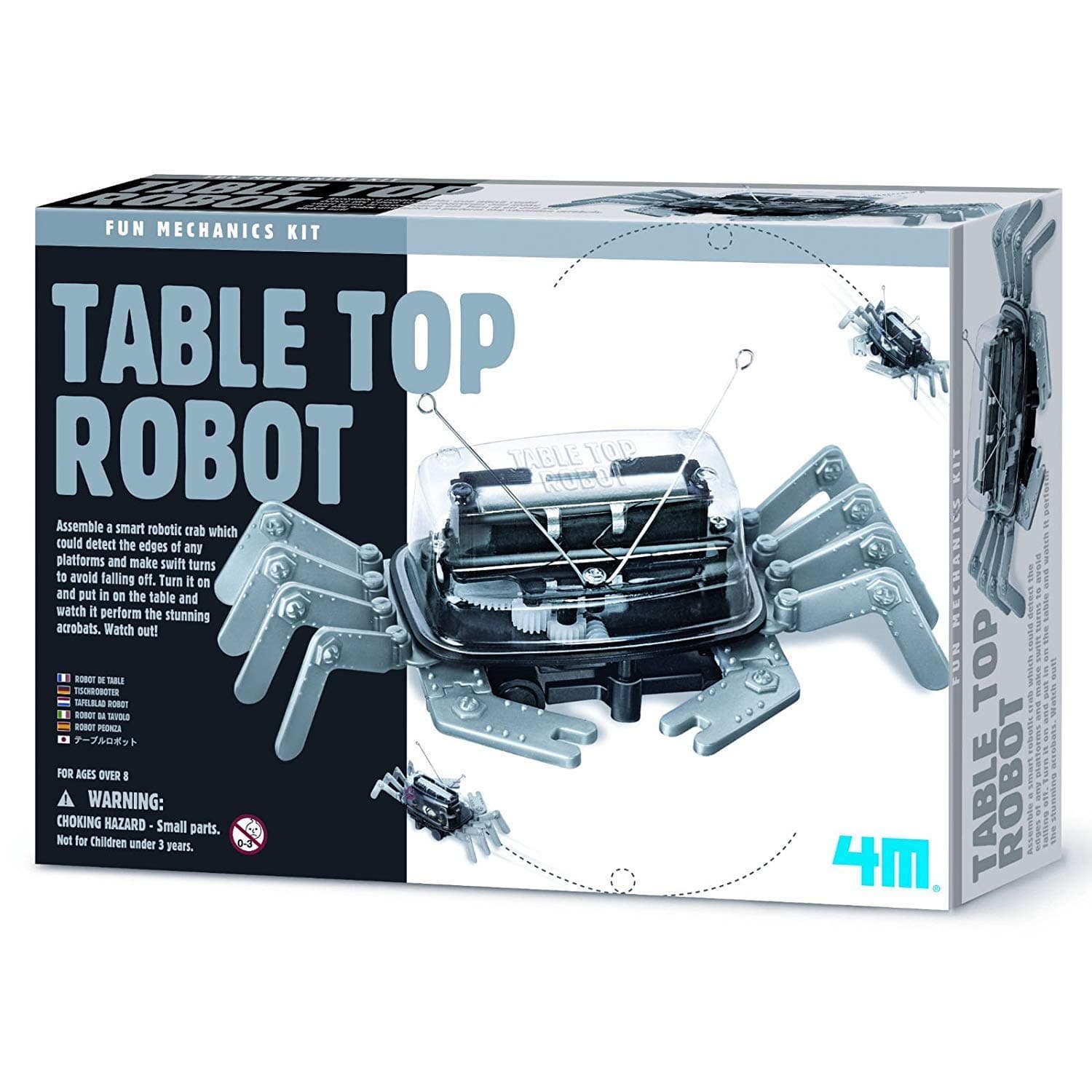 Table Top Robot - Boy Boys Child Children Kids - Construct Your Own Kit - Popular Birthday Gift Present Fun Games & Toys Idea Age 8+