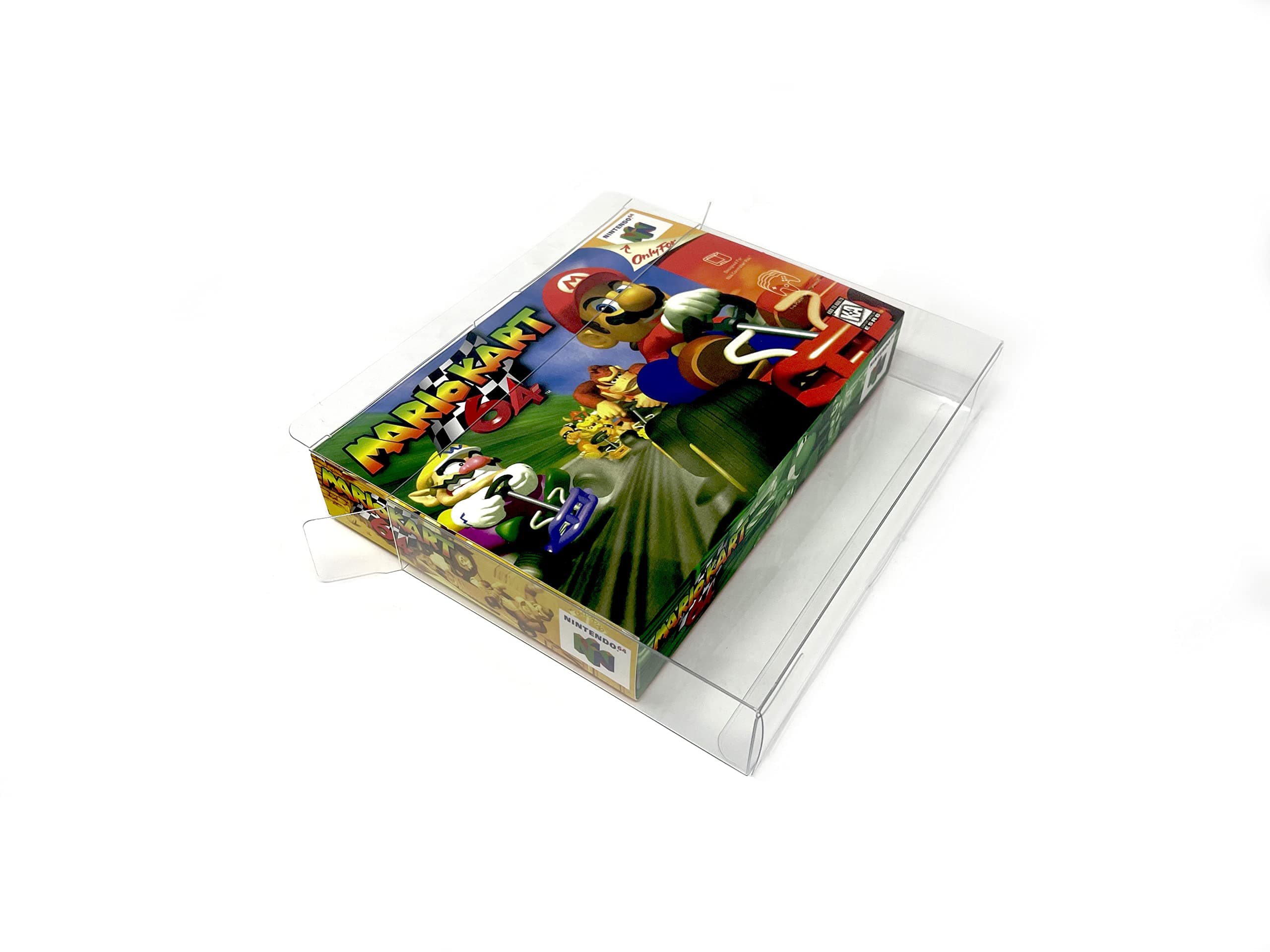 EcoTEK Protectors Clear Protector Case Compatible with SNES & Nintendo 64 Games Storage Box Video Game Display - Scratch Resistant - Dust Proof (10 Pack)