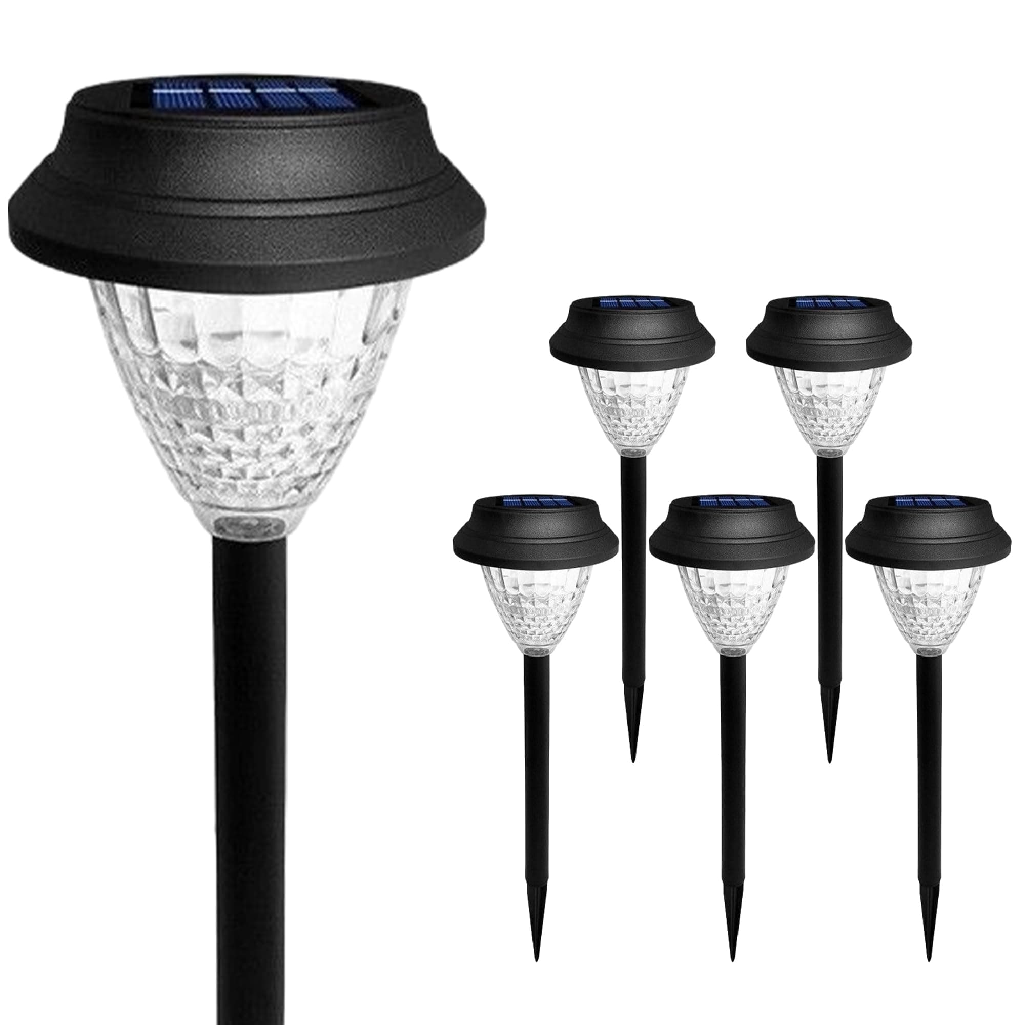 LightInTheBoxLightInTheBox 6 Packs Solar Path Light Outdoor LED Landscape Light Auto On/Off IP44 Waterproof Pathway Garden Lights for for Backyard Lawn Patio Garden