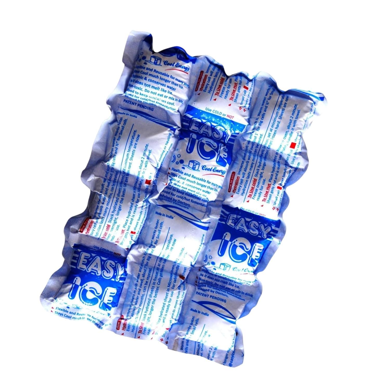 Pack for Box, Coolers and Cold/Hot Therapy (Pack of 5 Sheets) 12 cells in Each Sheet