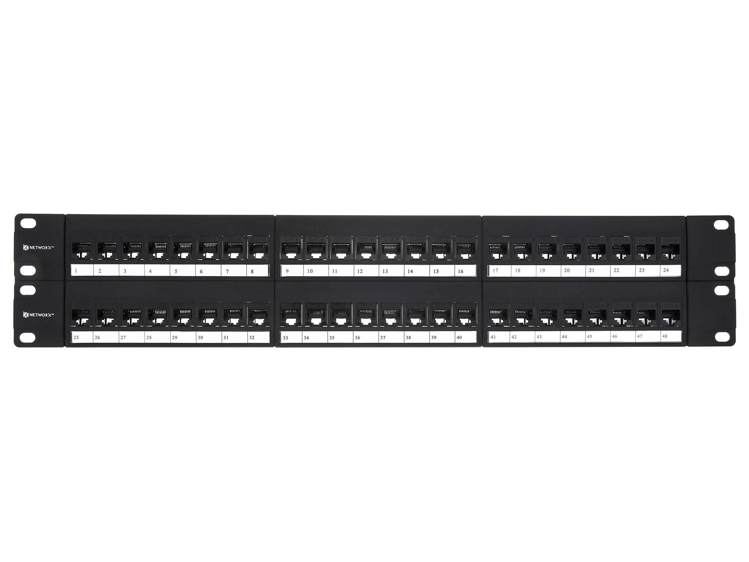 Distribution Panels (Cat6 Feed Through, 48 Port)