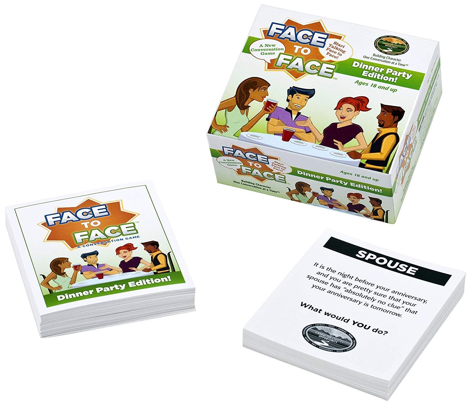 Face to Face Card Game (Dinner Party Edition) – Open Communication and Character Development, Ages 18 and Up