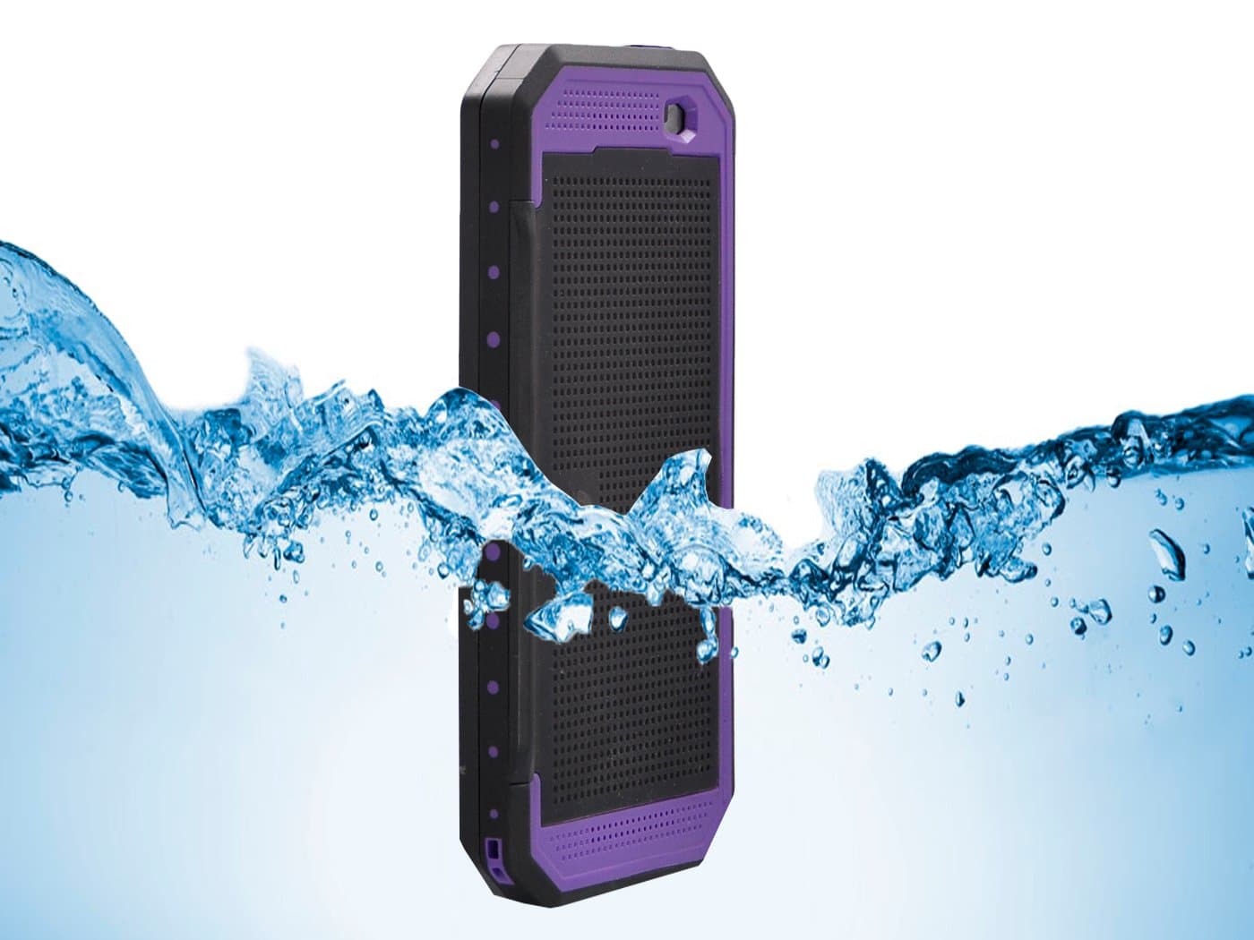 XIKEZAN HTC One M8 IP8 Underwater Case Dot View Waterproof Dustproof Snowproof Shockproof Mesh Screen Armor Defender Built-in Stand Smart Cover Case (Purple)