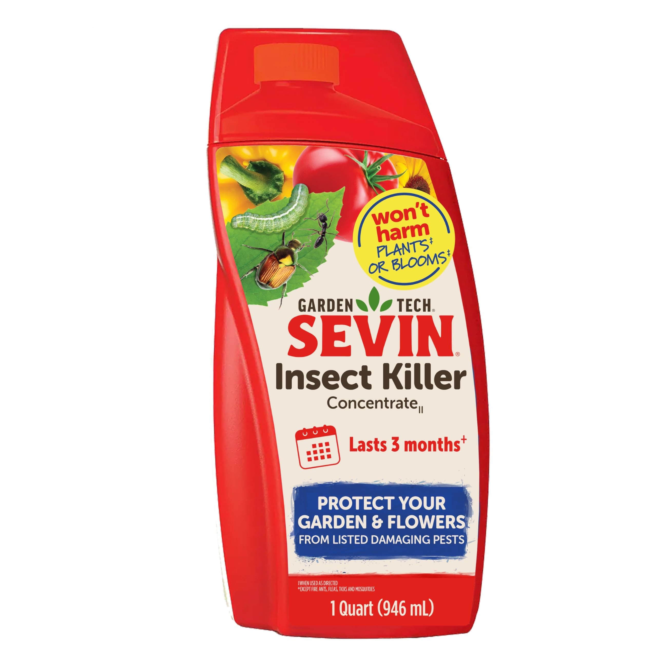 Sevin 100547213 Insect Killer Concentrate 32 oz, White Label