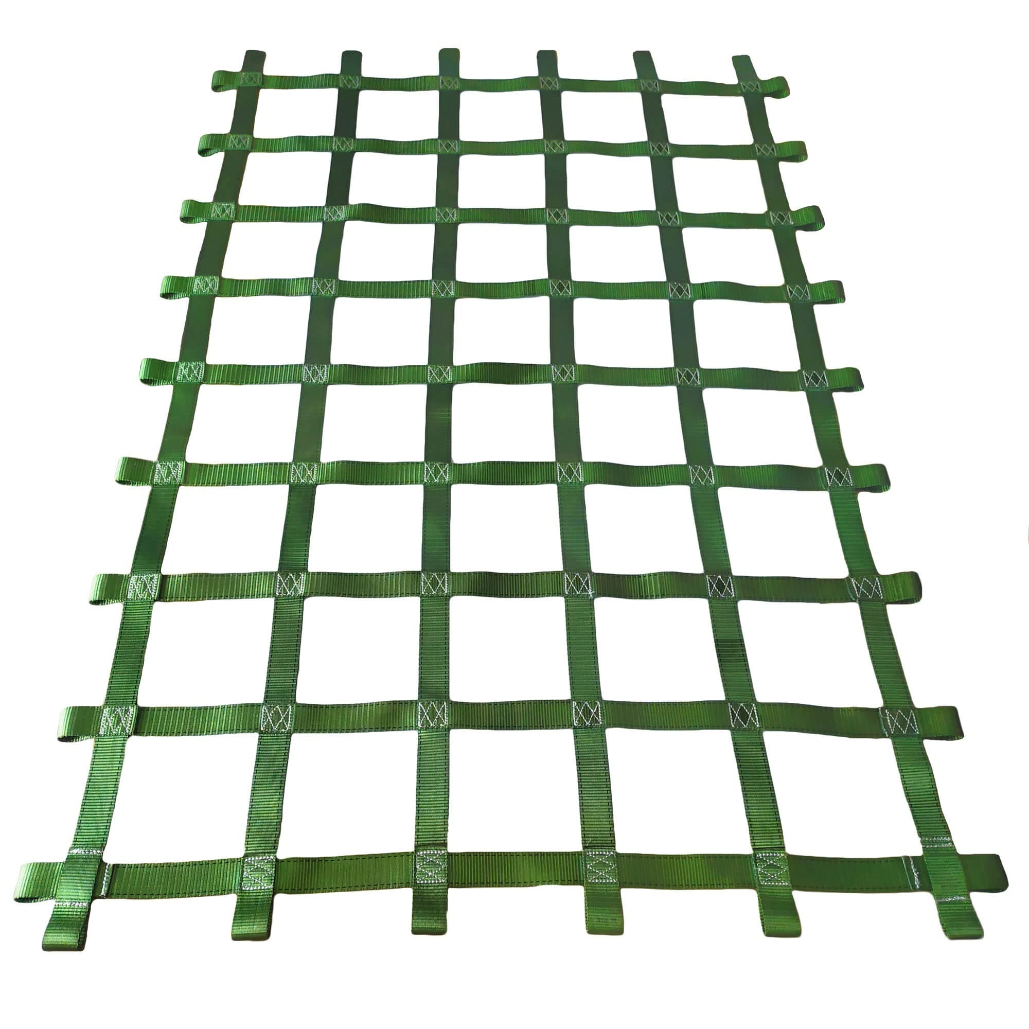 Cargo Netting, Climbing Cargo Net,Jungle Gym Ladder Swing Set Outdoor Treehouse Ninja Line Obstacle Course Safety Webbing Net Nets,Accessories for Slacklines,Backyard Playground,Green