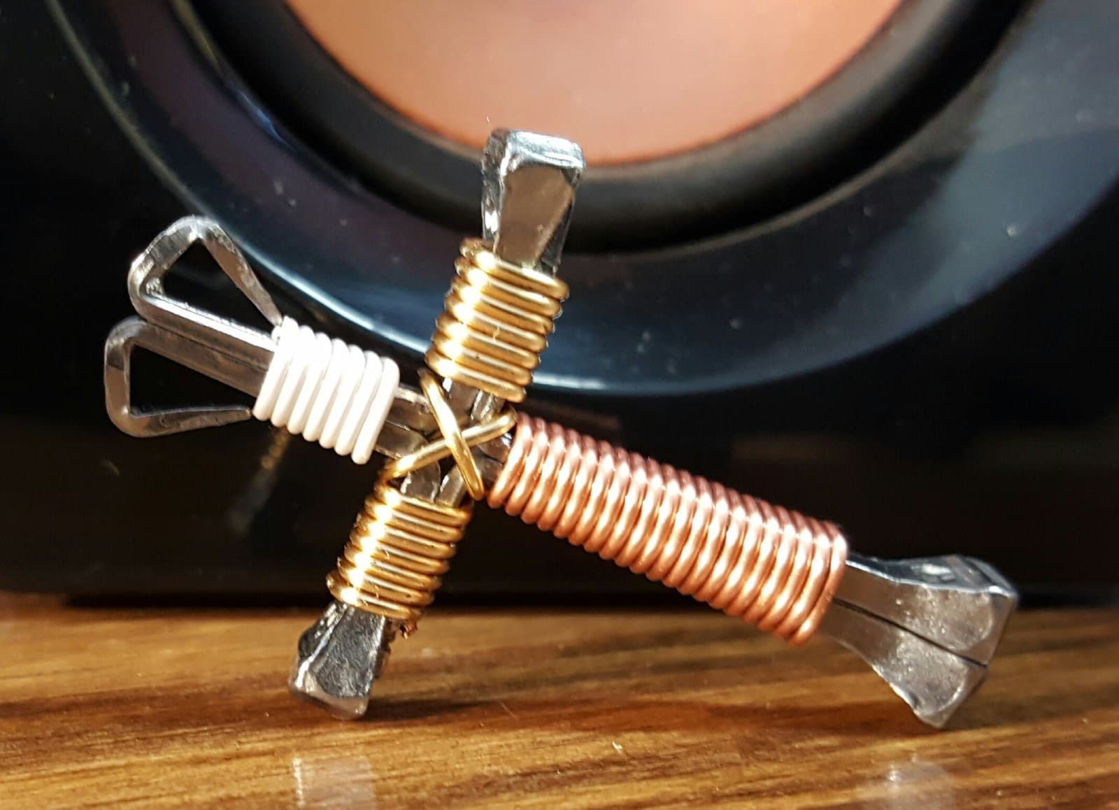 Disciples Cross Necklace-White Gold Copper