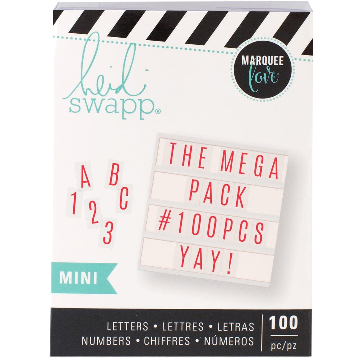 Heidi Swapp 313738 Mini Pack Lightbox-Mega-Red (100 Pieces)