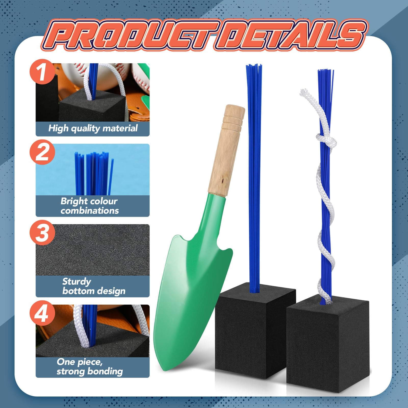 Shappy 12 Pieces Base Plug with Tassel Baseball Base Plugs Anchor Baseball Field Heavy Duty Anchor Plugs with Tassel for Baseball Field Drill Softball Accessories