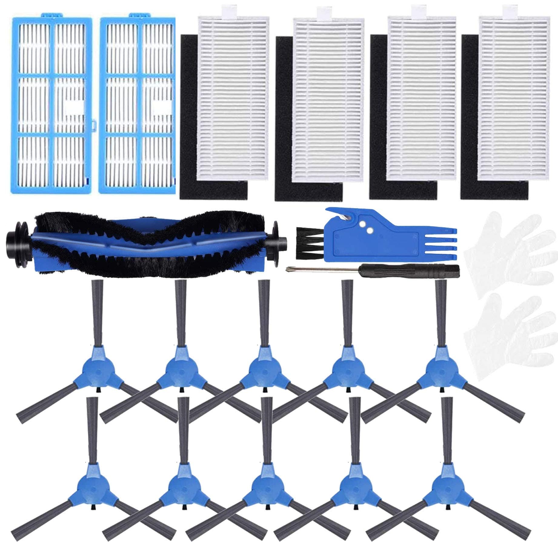 JJ Neumann Replacement Parts for Kyvol Cybovac E20, E30, E31, ionVac Robot Vacuum 2000PA Accessories Filters, Brushes, Roller Brush
