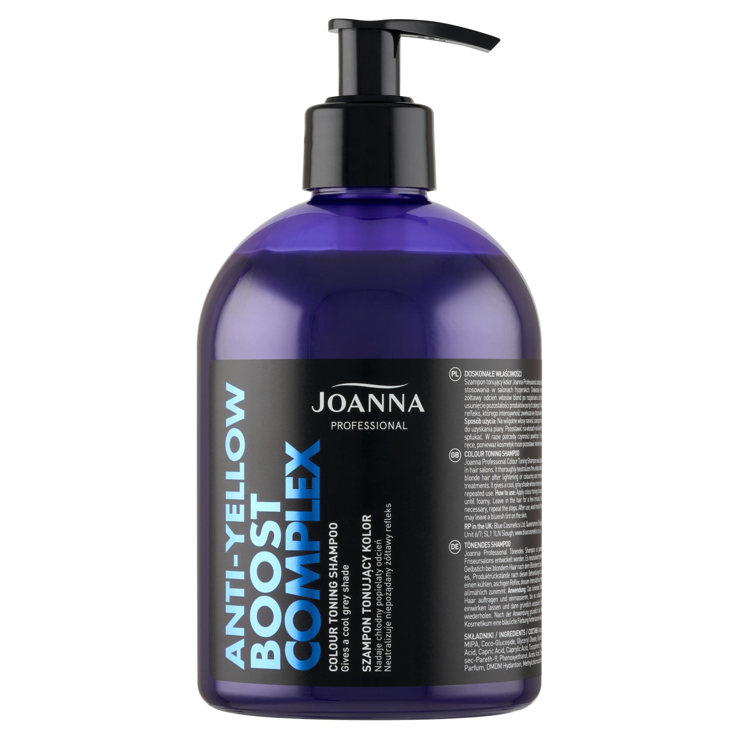 Joanna Professional Color Revitalizing Boost Complex Shampoo for Blond and Gray Hair 500g