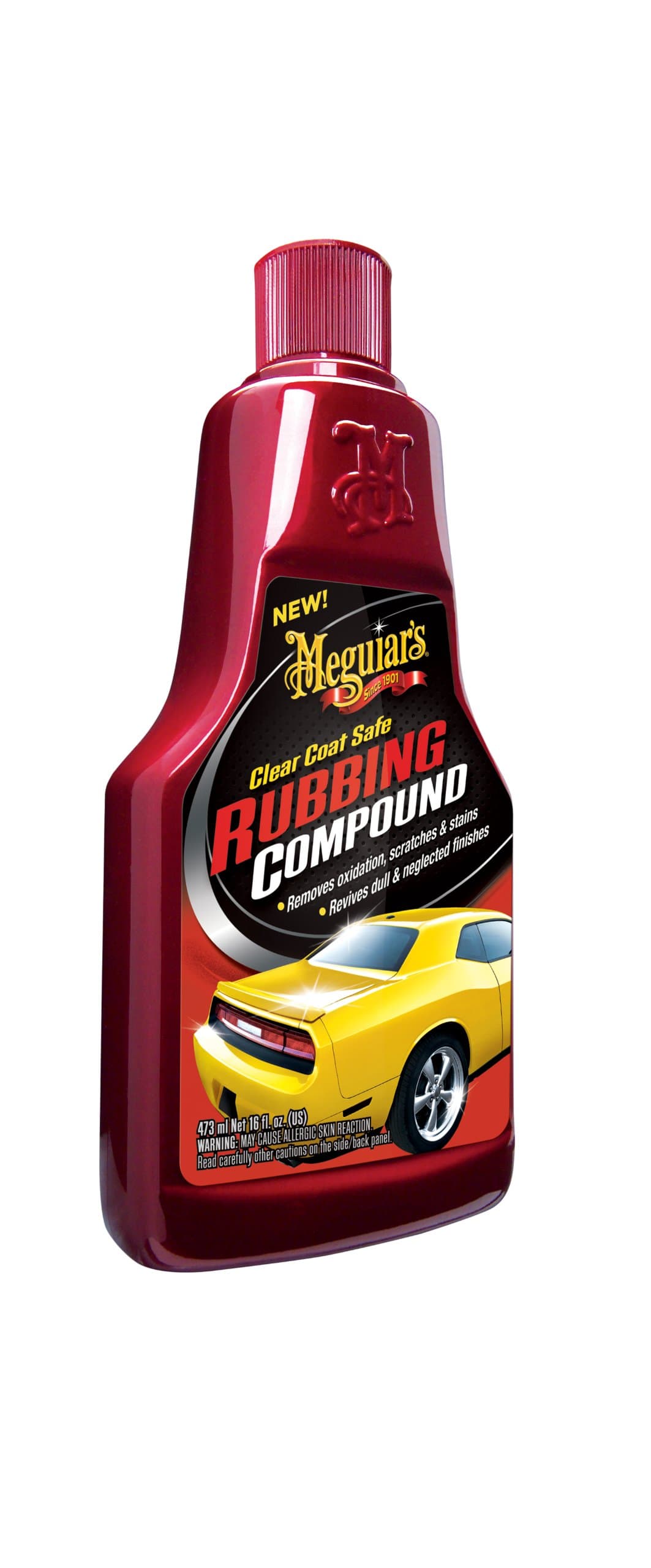 Meguiar's Clear Coat Safe Rubbing Compound, 16 oz, G18016