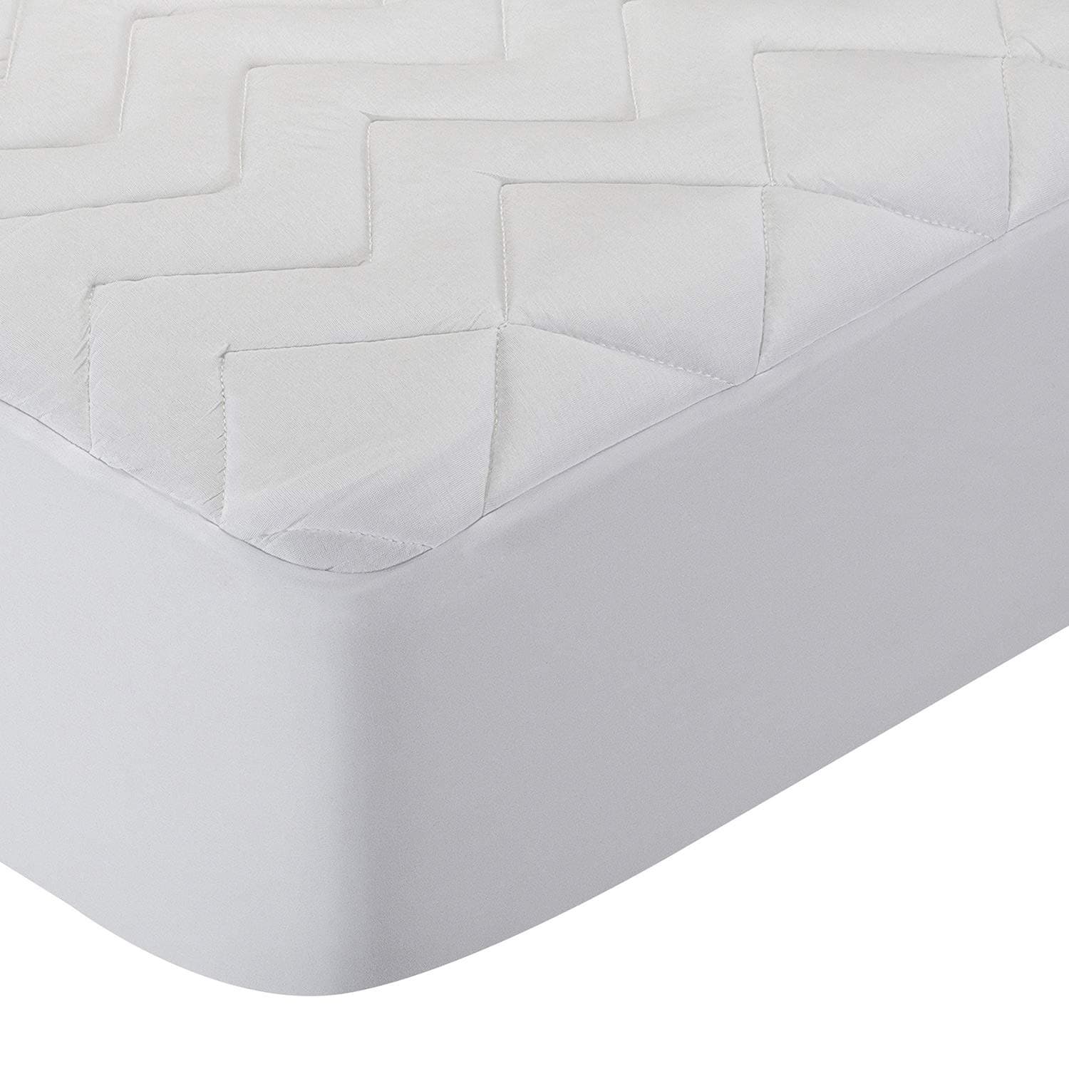 Pikolin Home Mattress Protector – Extra Soft and Padded Lyocell, Highly Breathable - White Cama 180-180 x 190/200 cm white