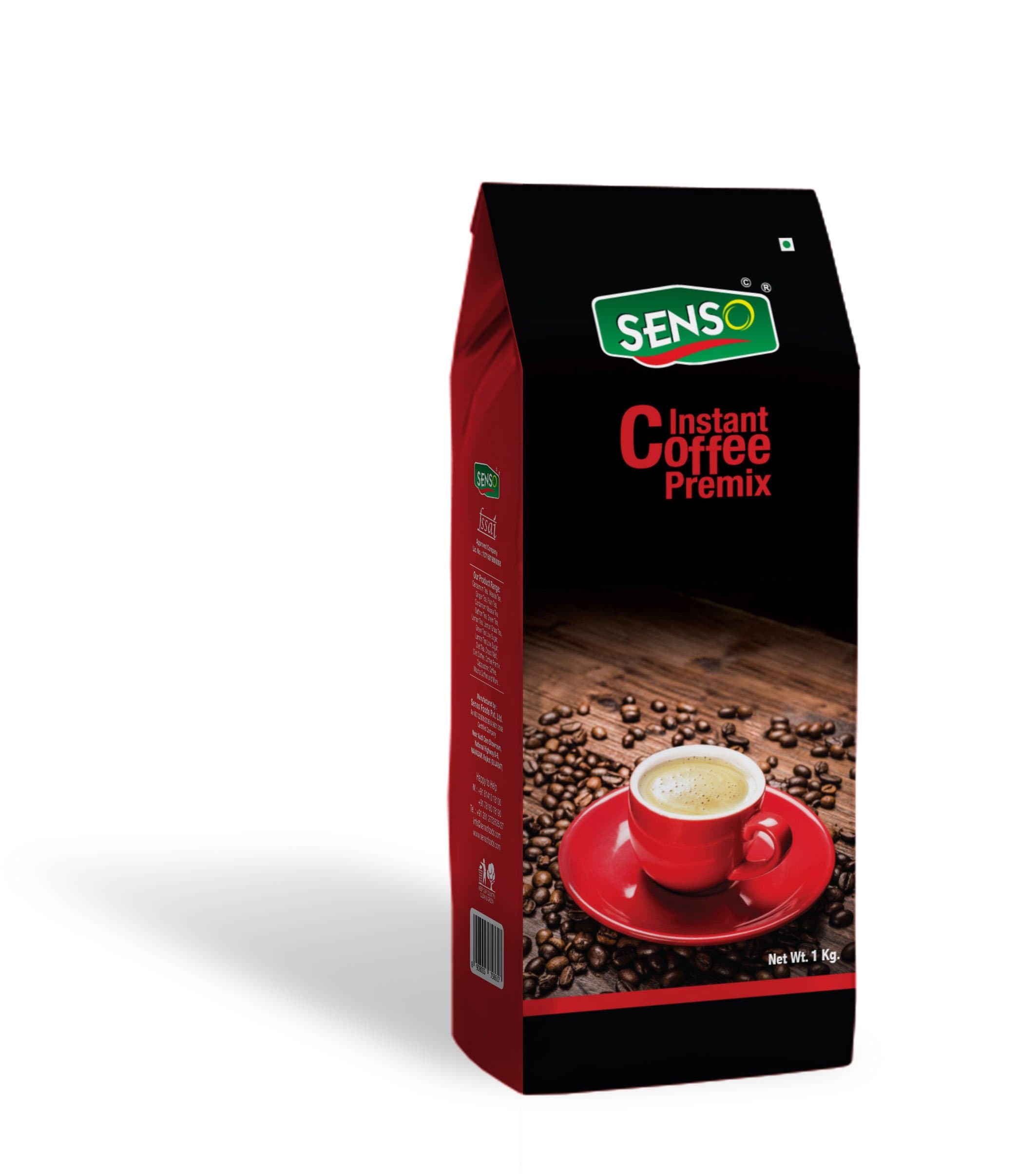 Instant Ground Coffee Premix for Vending Machine 1 Kg Use manually | Just add Hot Water | Coffee Rich & Strong, Bag