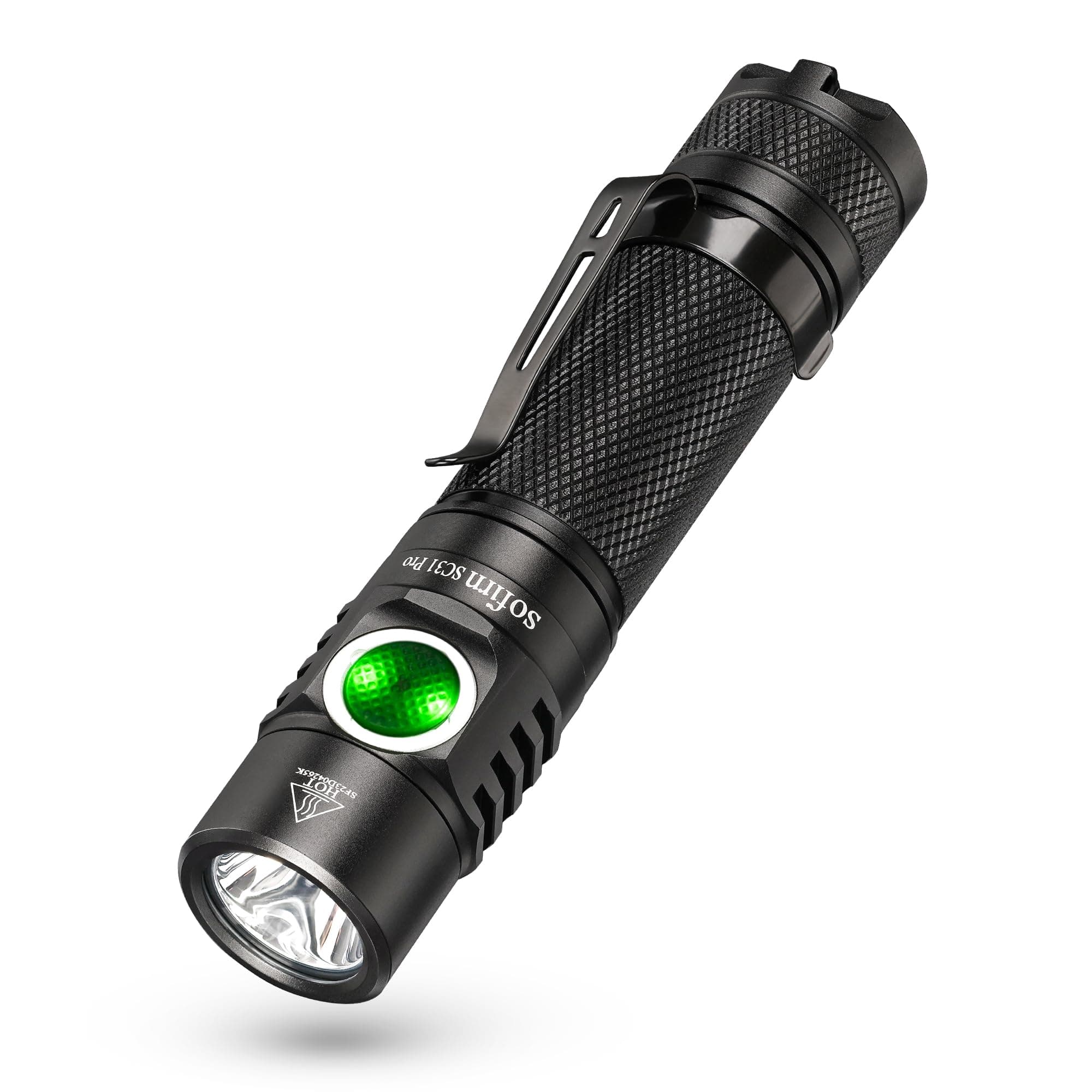 SC31 Pro USB Rechargeable LED Torch with 2000 Lumen, LED Super Bright Flashlight, Anduril UI & IPX8 Waterproof with Battery for Hiking Camping Outdoors and Emergency