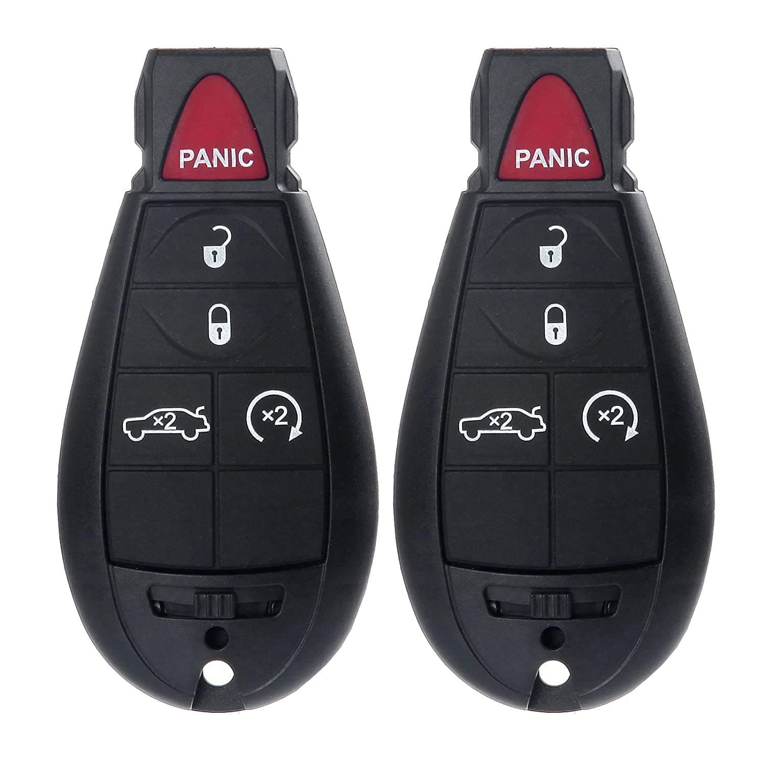 2PCS Replacement fit for Uncut 433MHz Keyless Entry Remote Control Car Key Fob Chrysler 300/ Dodge Challenger Charger Durango Magnum/Grand Cherokee M3N5WY783X IYZ-C01C