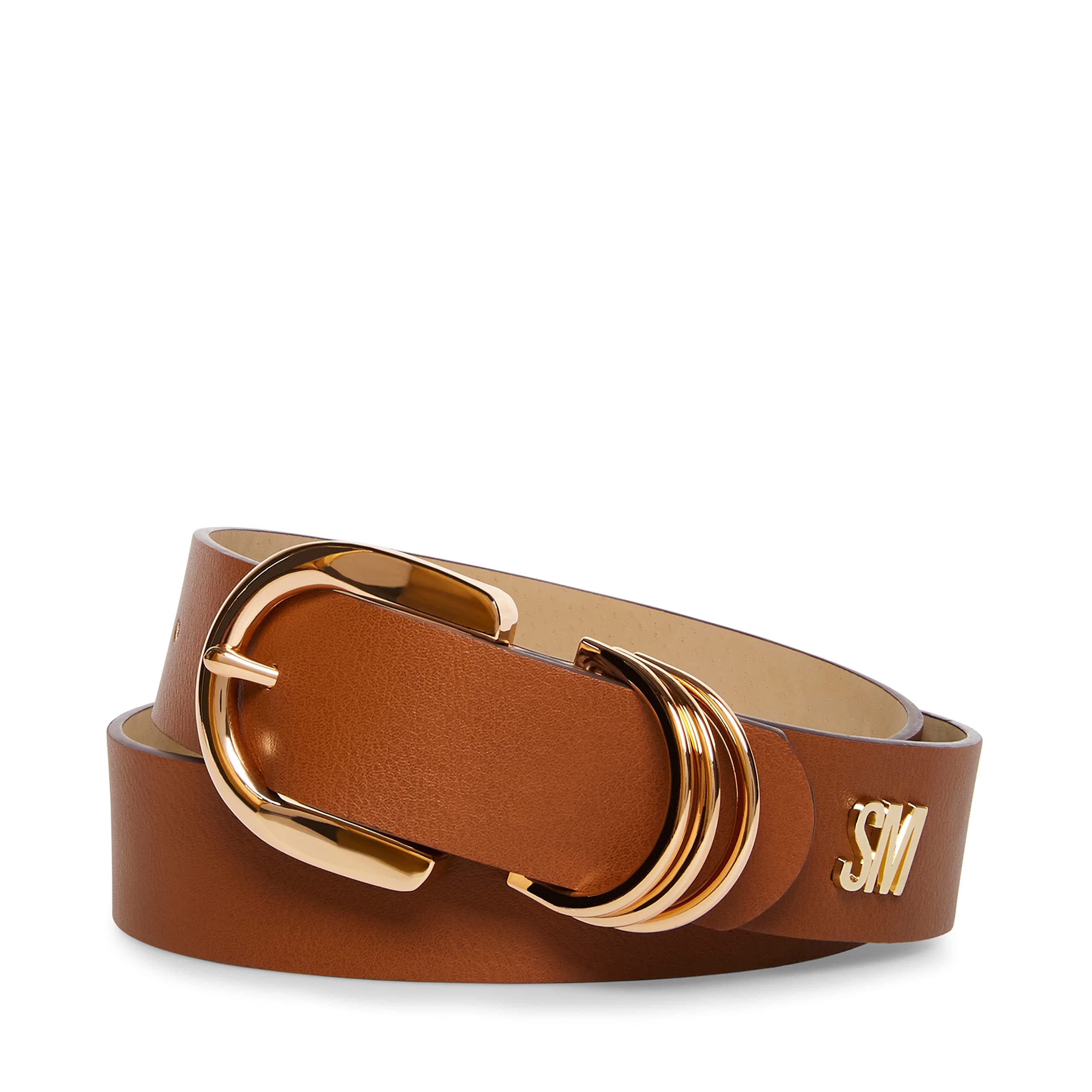 Steve Maddenwomens Cognac Multi D-ring Logo BeltBelt
