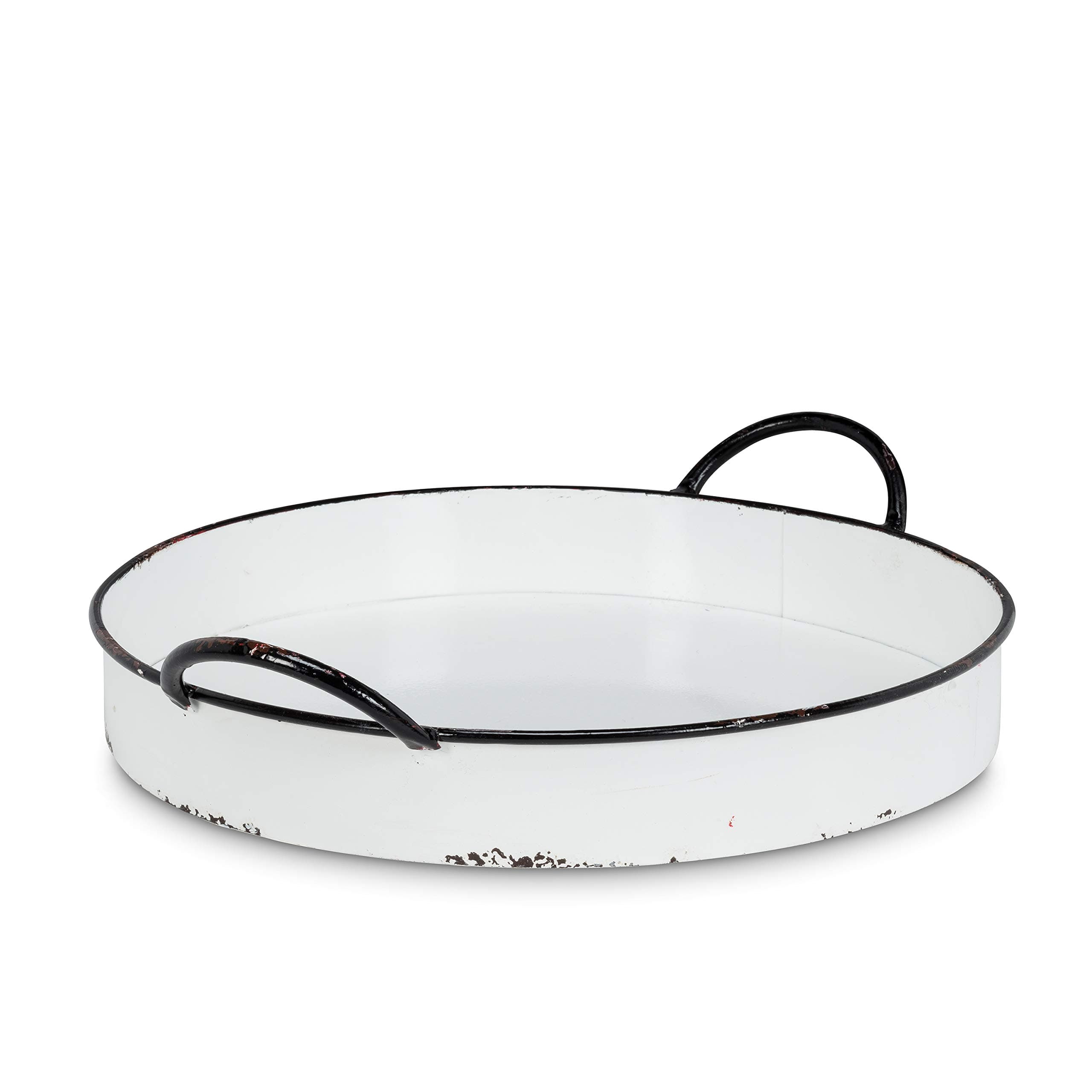 Abbott Collection Round Tray with Handles