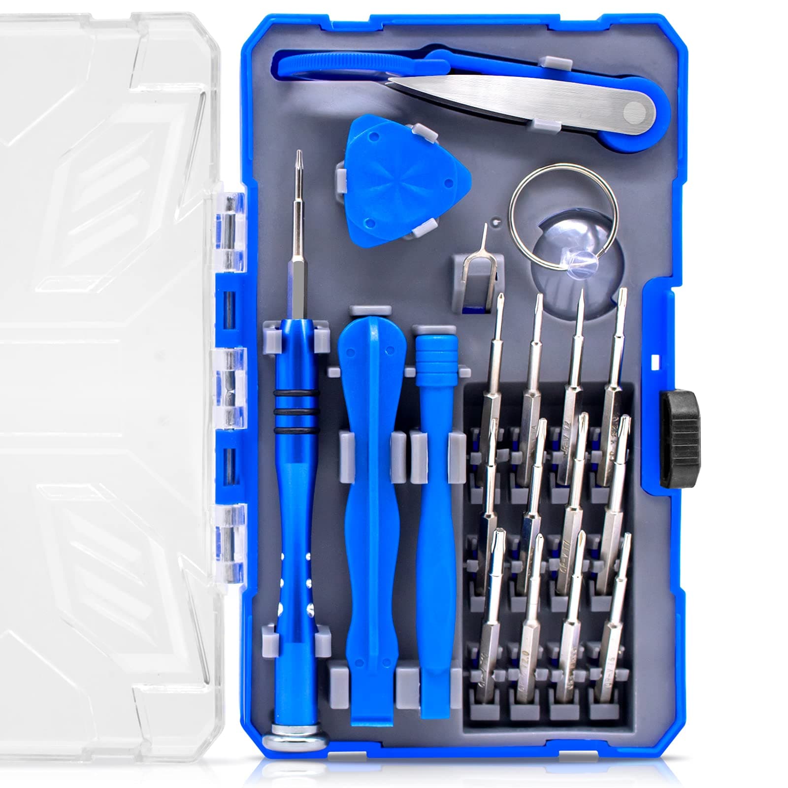 InPowerSmall Screwdriver Set, 20 in 1 Precision Screwdriver Set Magnetic, Essential Electronics Tool Kit for IPhone, Cellphone, laptop, Tablet, Macbook, Xbox, Game Console.