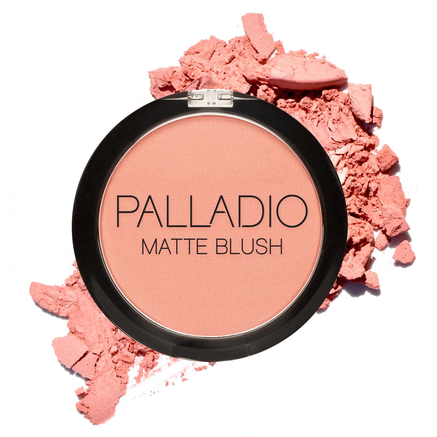 Matte Blush (Peach Ice) - Smooth Application, Soft Matte Finish, Flawless Velvety Coverage, Easy Blending, Convenient Compact, Vegan & Cruelty-Free