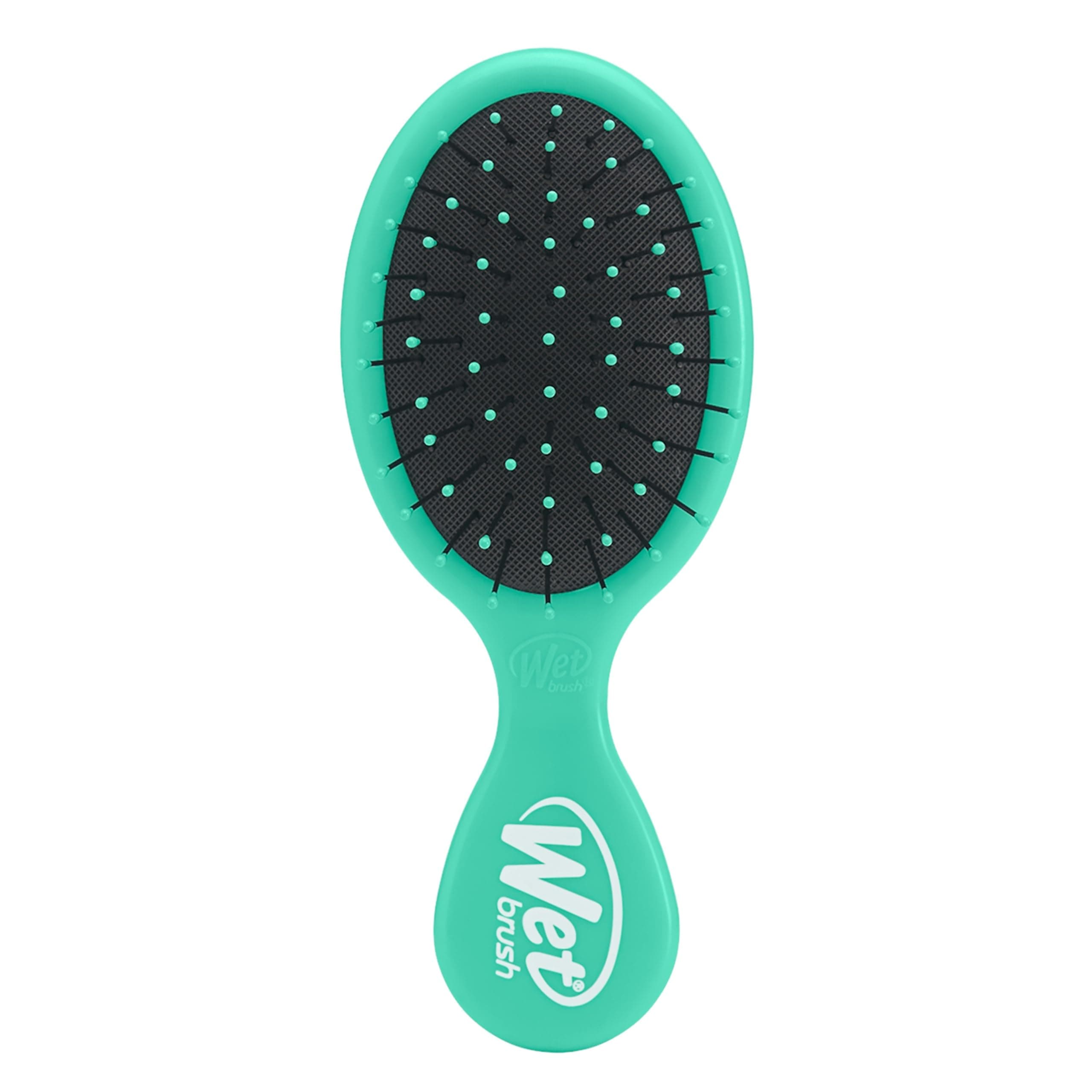 Squirt Detangling Brush, Amazon Exclusive Aqua, Mini Detangler, No Tangle Ultra-Soft IntelliFlex Bristles, Wet & Dry Styling Hairbrush for Women & Men, All Hair Types
