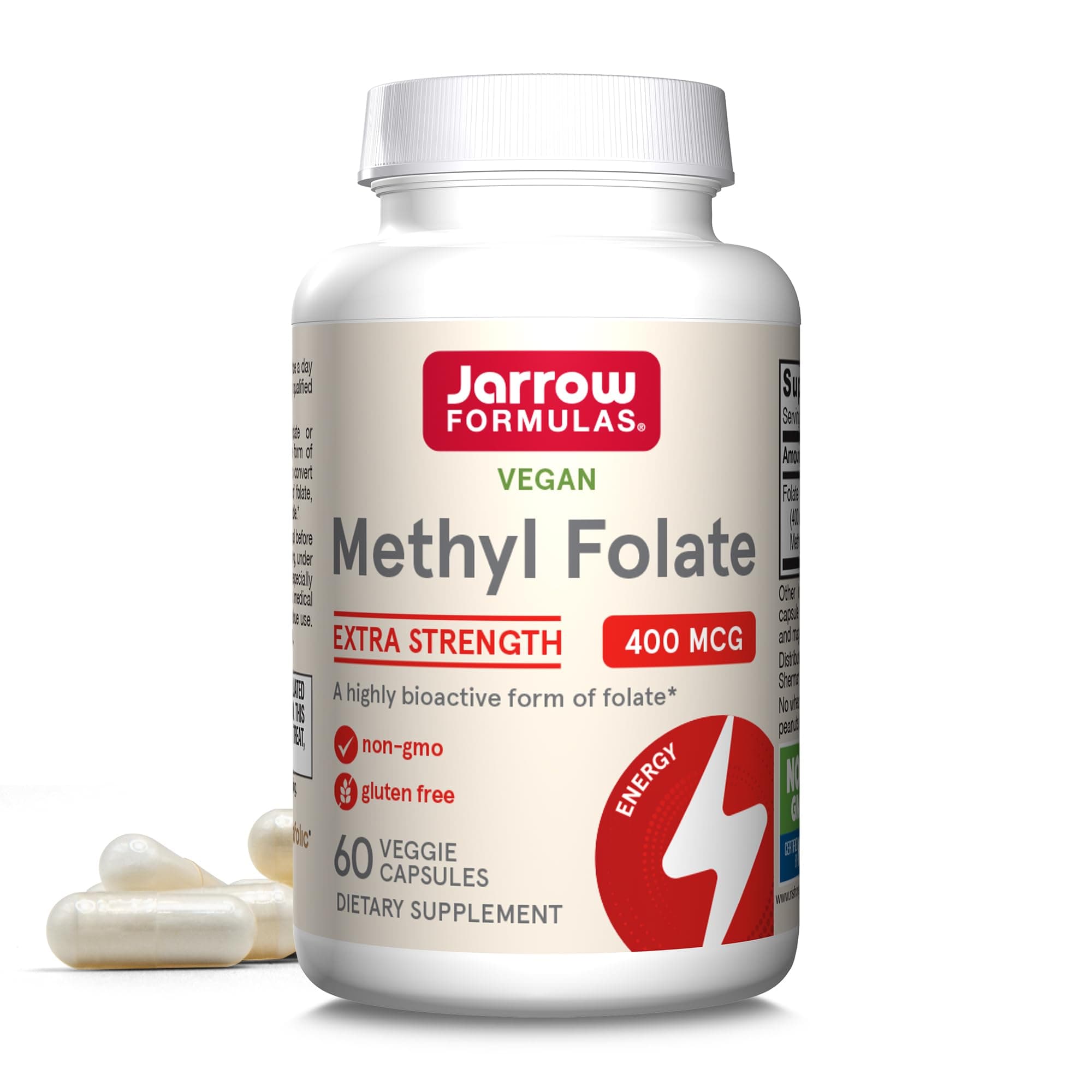 Methyl Folate, 400 Mcg, 60 Capsules