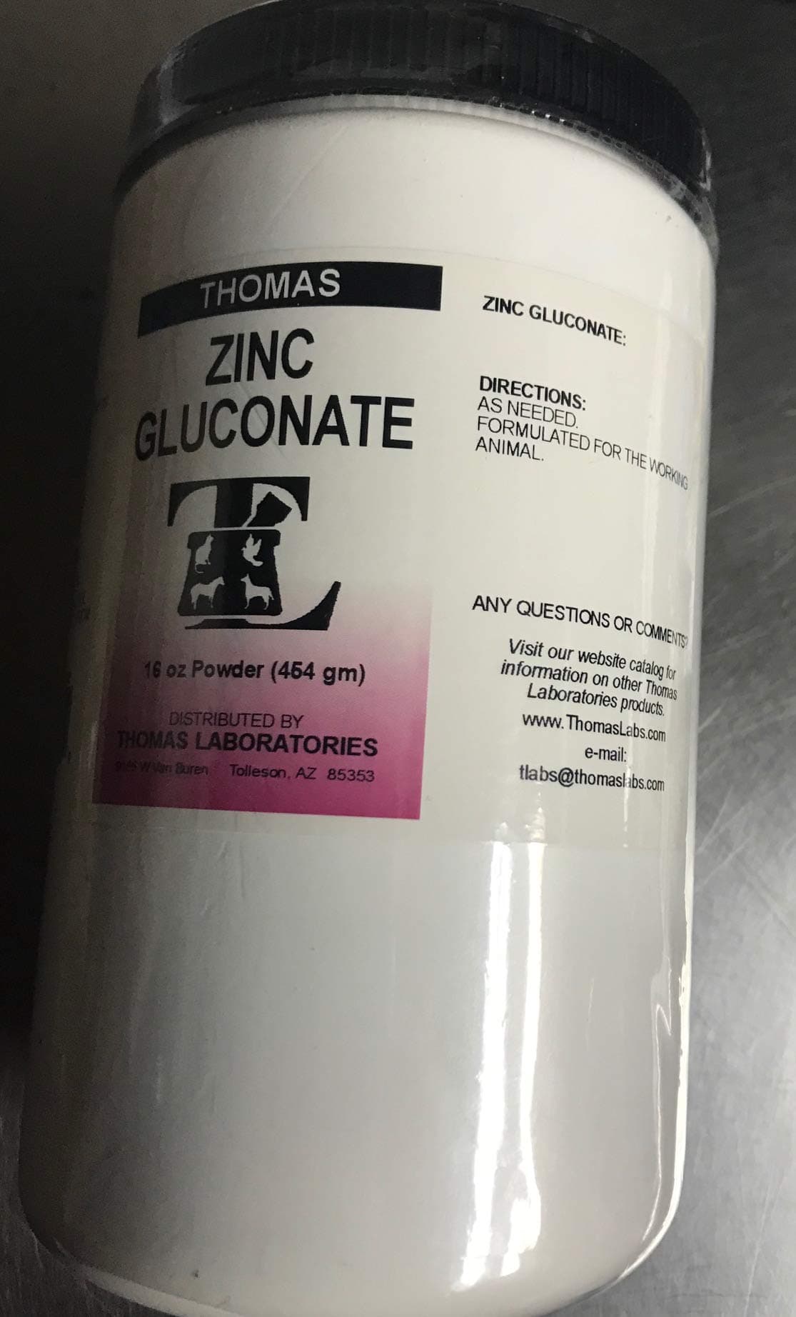 Zinc Gluconate 16 oz Powder