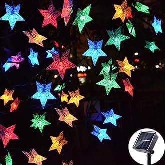 Epyz Solar String Lights, 6.5 Meter 30 LED Decorative Lighting Star for Garden, Home, Patio, Lawn, Party, Holiday, Indoor, Outdoor, Party Decorations Waterproof (Multicolor)