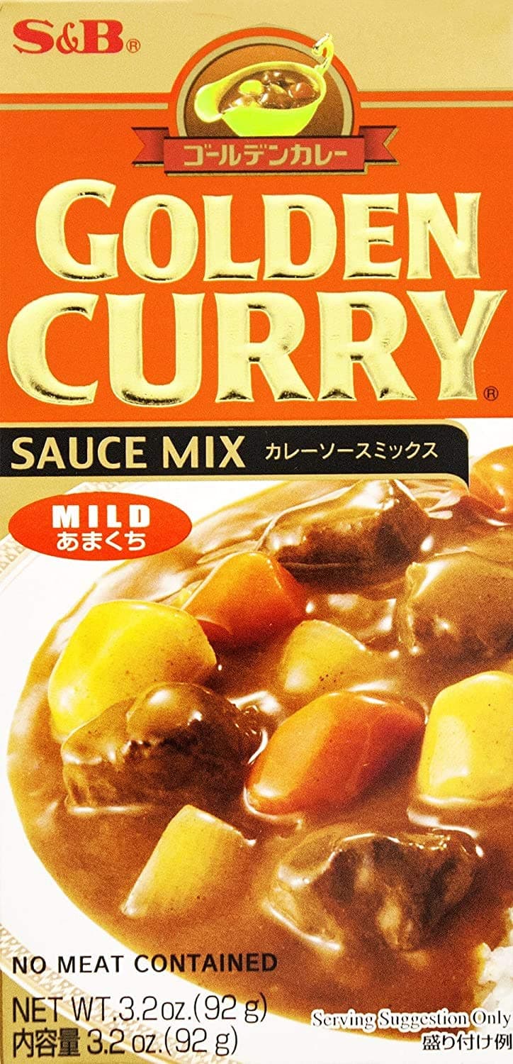 Golden Curry Sauce Mix, Mild, 3.2 oz