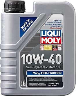 Liqui Moly (2042-12PK MoS2 Anti-Friction 10W-40 Motor Oil - 1 Liter, (Pack of 12)