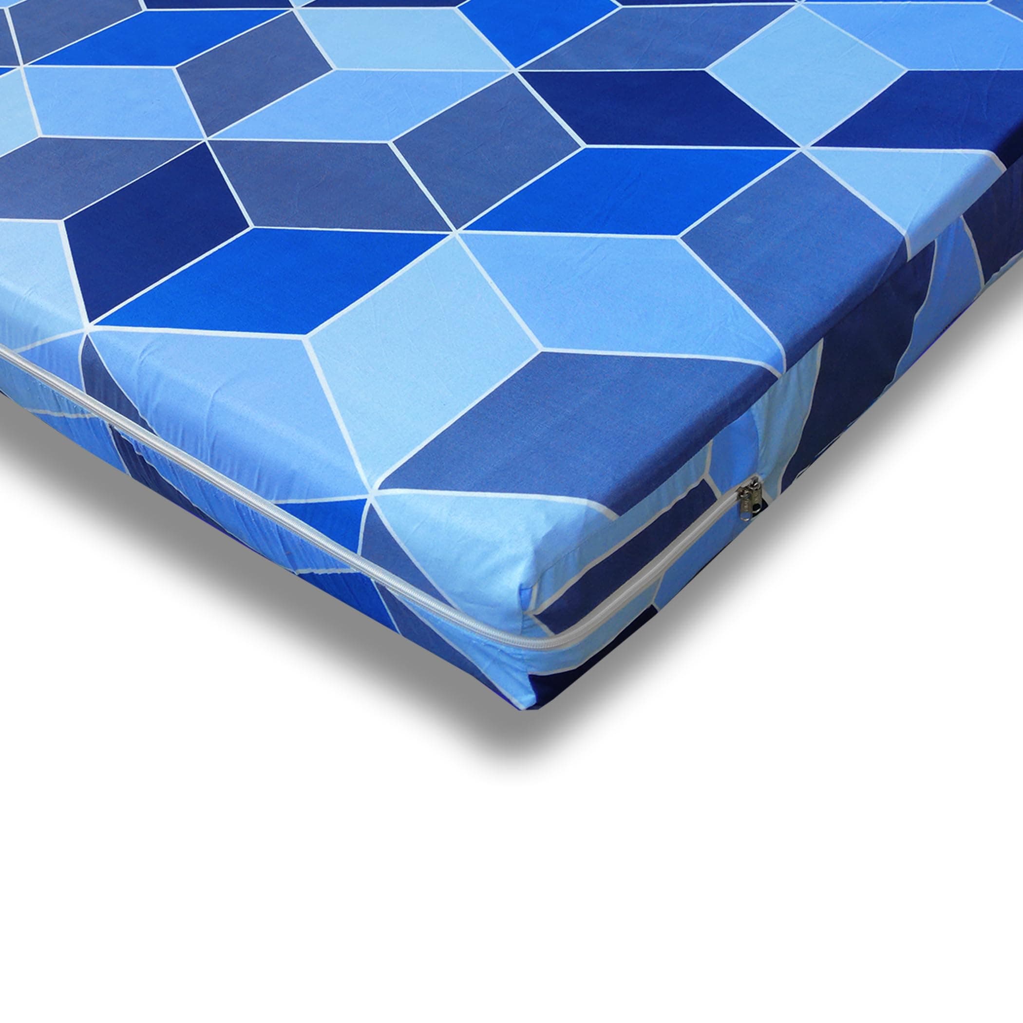 WELLFIT Cotton Mattress Cover/Protector for Single Size Bed with Zip/Chain/3×6 ft / 36×72×6 inch