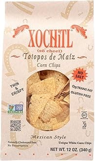 Xochitl No Salt Corn Chips, 12 Ounce (Pack of 10)