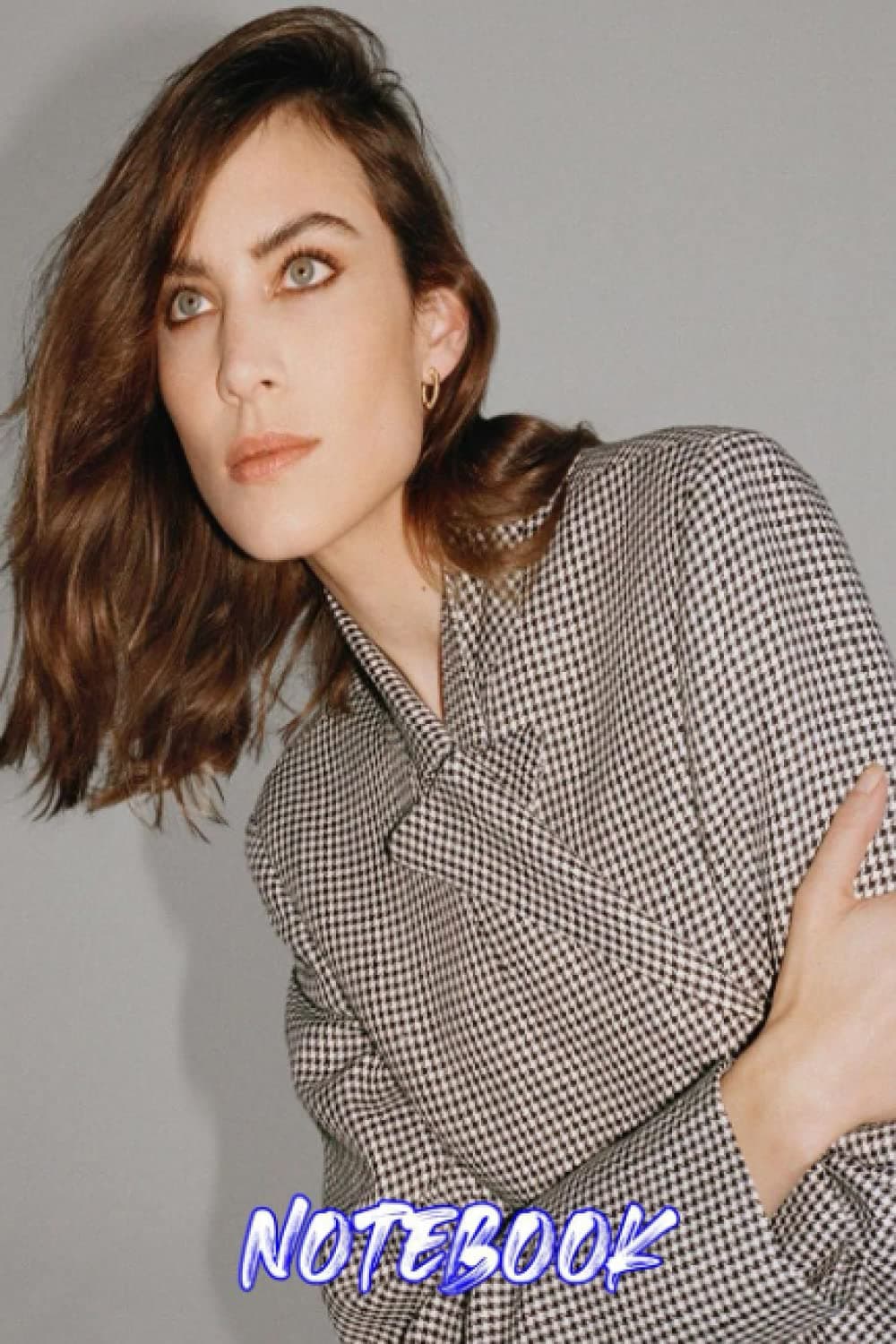 Alexa Chung Blank Lined Notebook for Fans, Make it a Pretty Gift Idea (6” x 9”)100 Page Ver #224