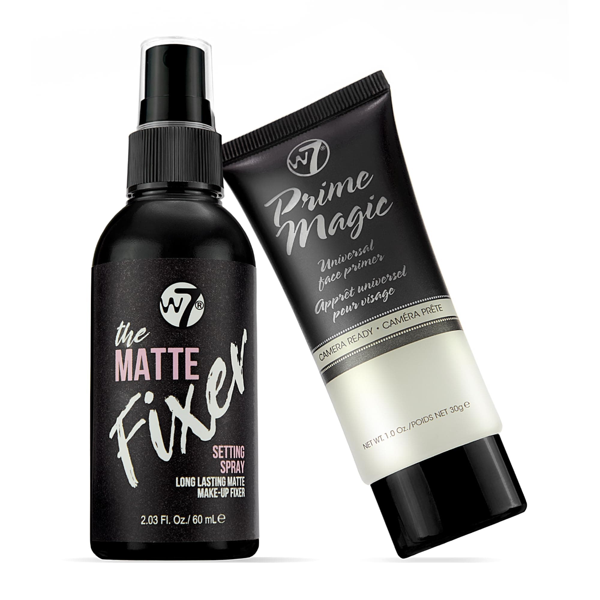 Prime Magic & The Fixer Matte Set - Makeup Primer & Setting Spray Duo for a Smooth, Matte Finish - Pore Minimizer & Shine Control - Quick-Drying, Non-Sticky - Vegan & Cruelty-Free
