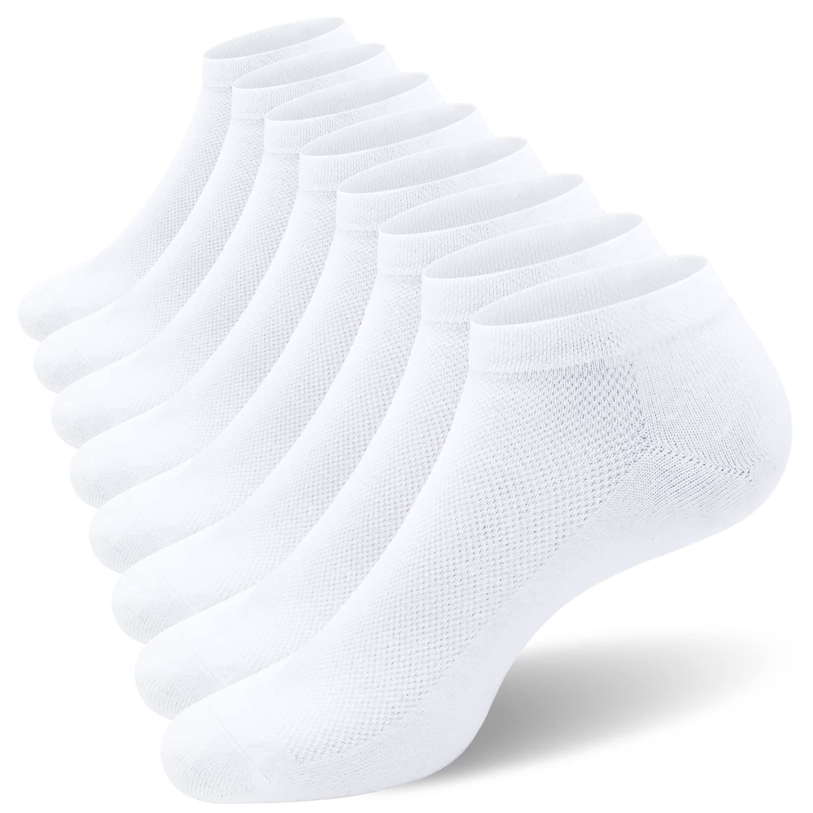 SIXDAYSOX 8/6 Pack Mens Ankle Socks Low Cut Comfort Casual Socks Size 10-13/13-15