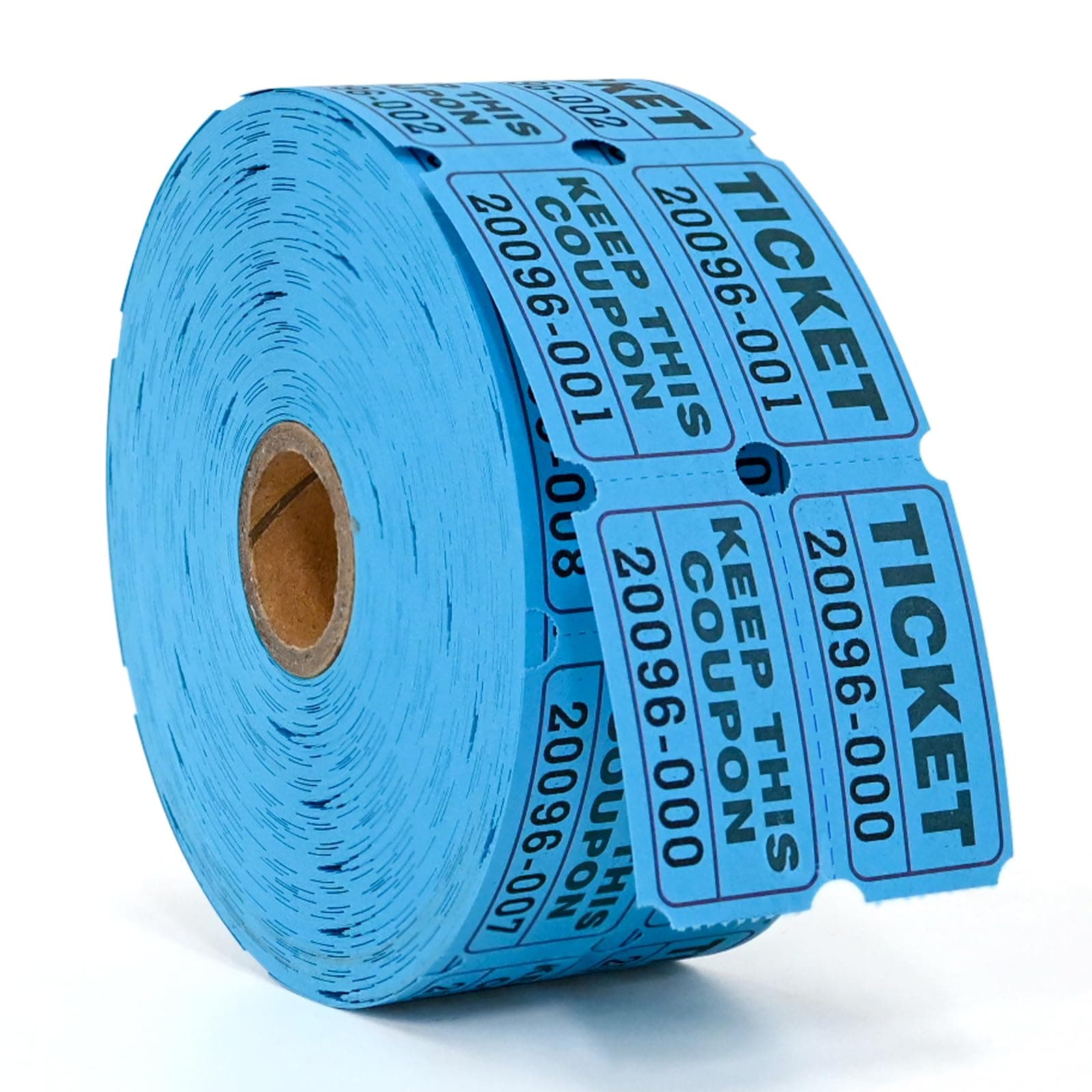 L LIKED Raffle Tickets Double Rolls 1000 Per Roll 50/50 Raffle Tickets for Events,Carnivals, Entry, Class Reward, Prizes(Blue)