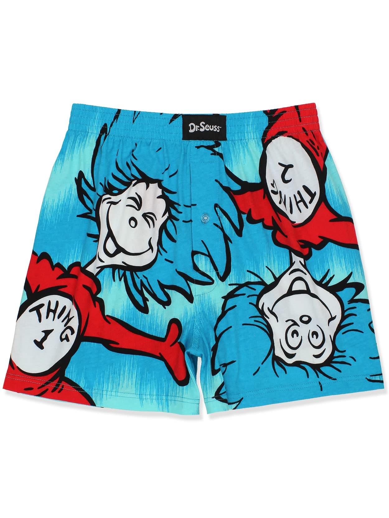 Dr. SeussMen's Button Fly Boxer Lounge Shorts