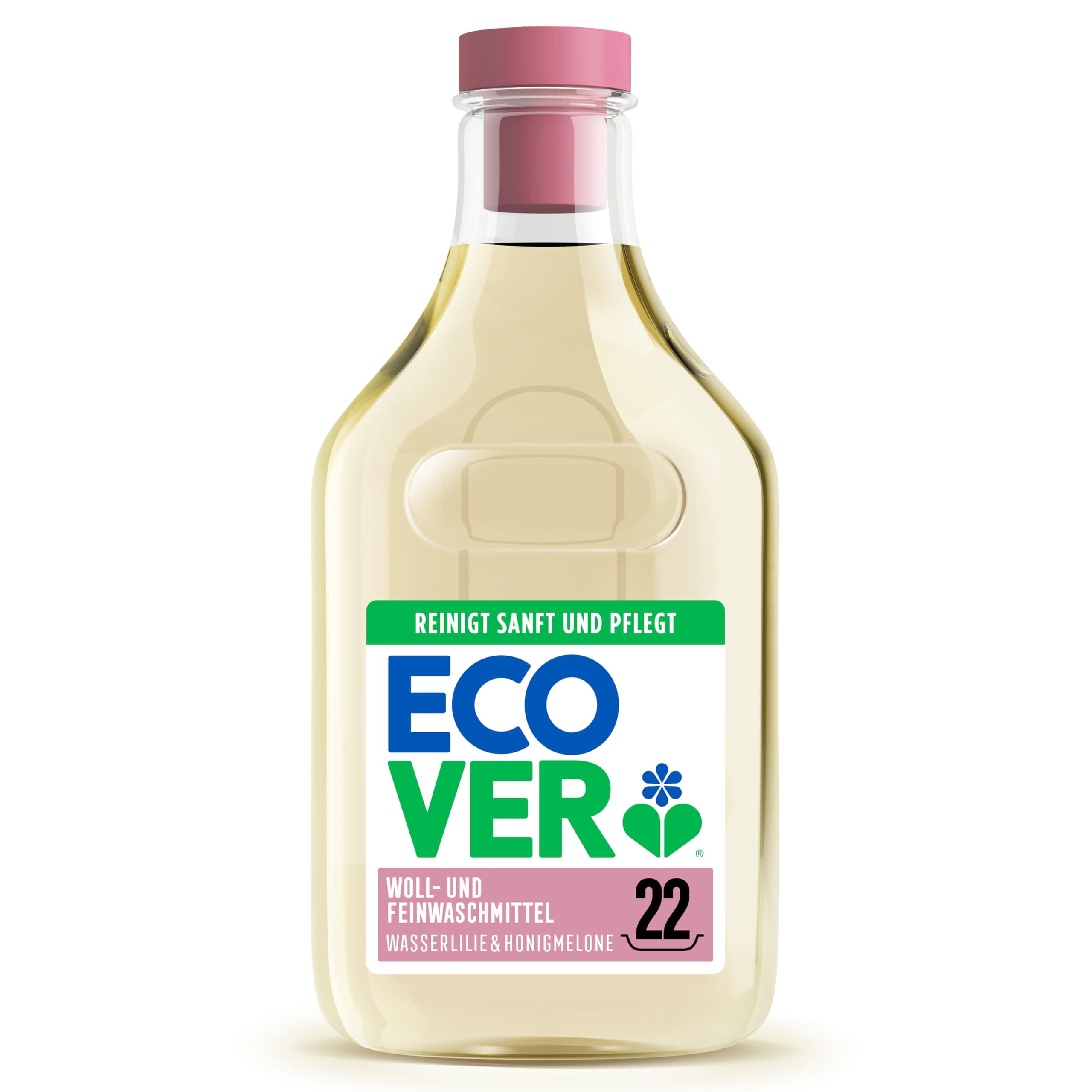 mild detergent wool and fine (1 L/22 loads), liquid detergent with plant-based ingredients, Ecover detergent for delicate textiles