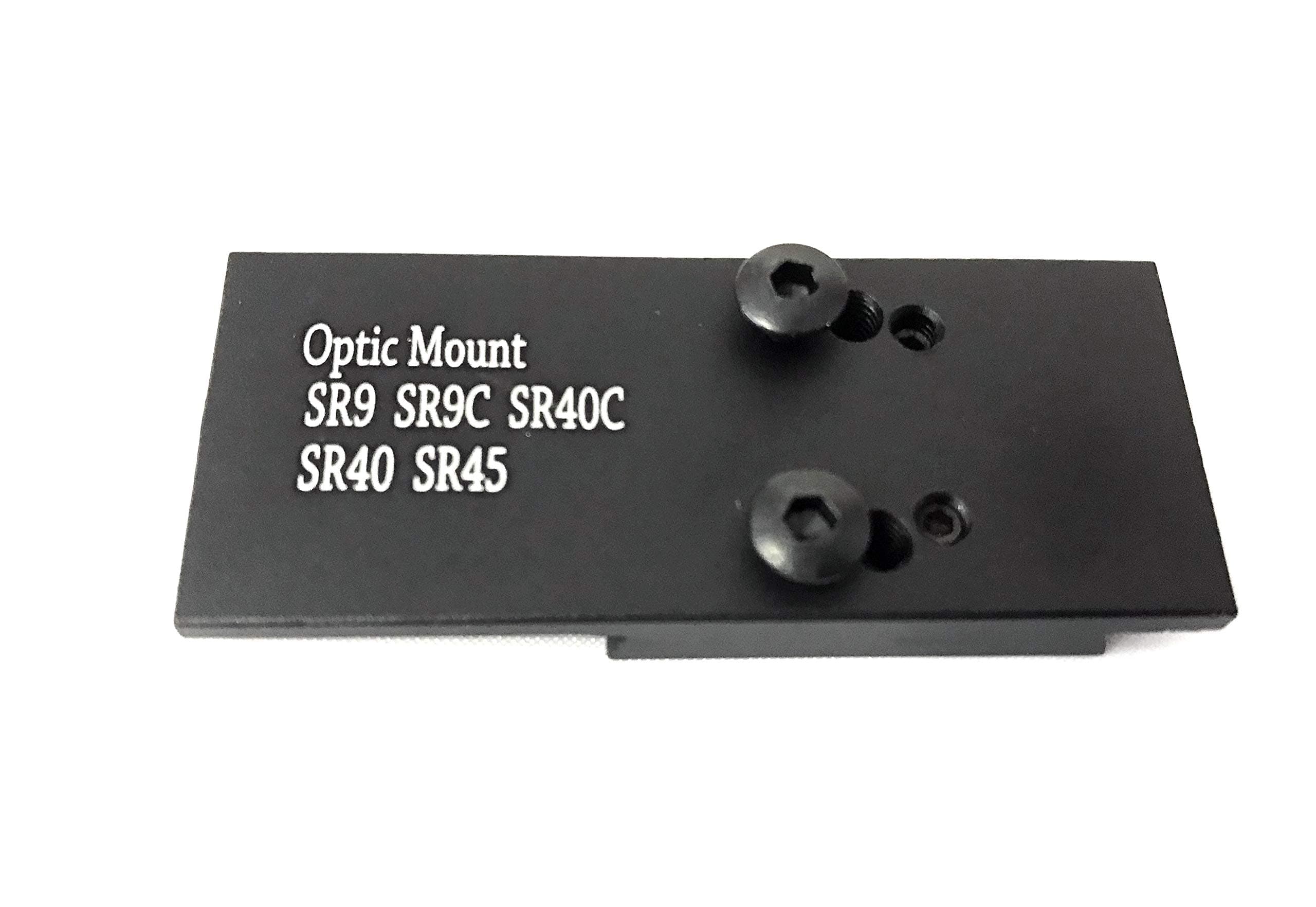 Ade Advanced Optics Mini Red Dot Sight Mounting Plate for Ruger SR9, SR9c, SR40, SR40c, and SR45 Pistols, Compatible with Vortex Viper/Venom, Burris Fastfire, Shield RMS/RMSc, Sig Romeo Zero