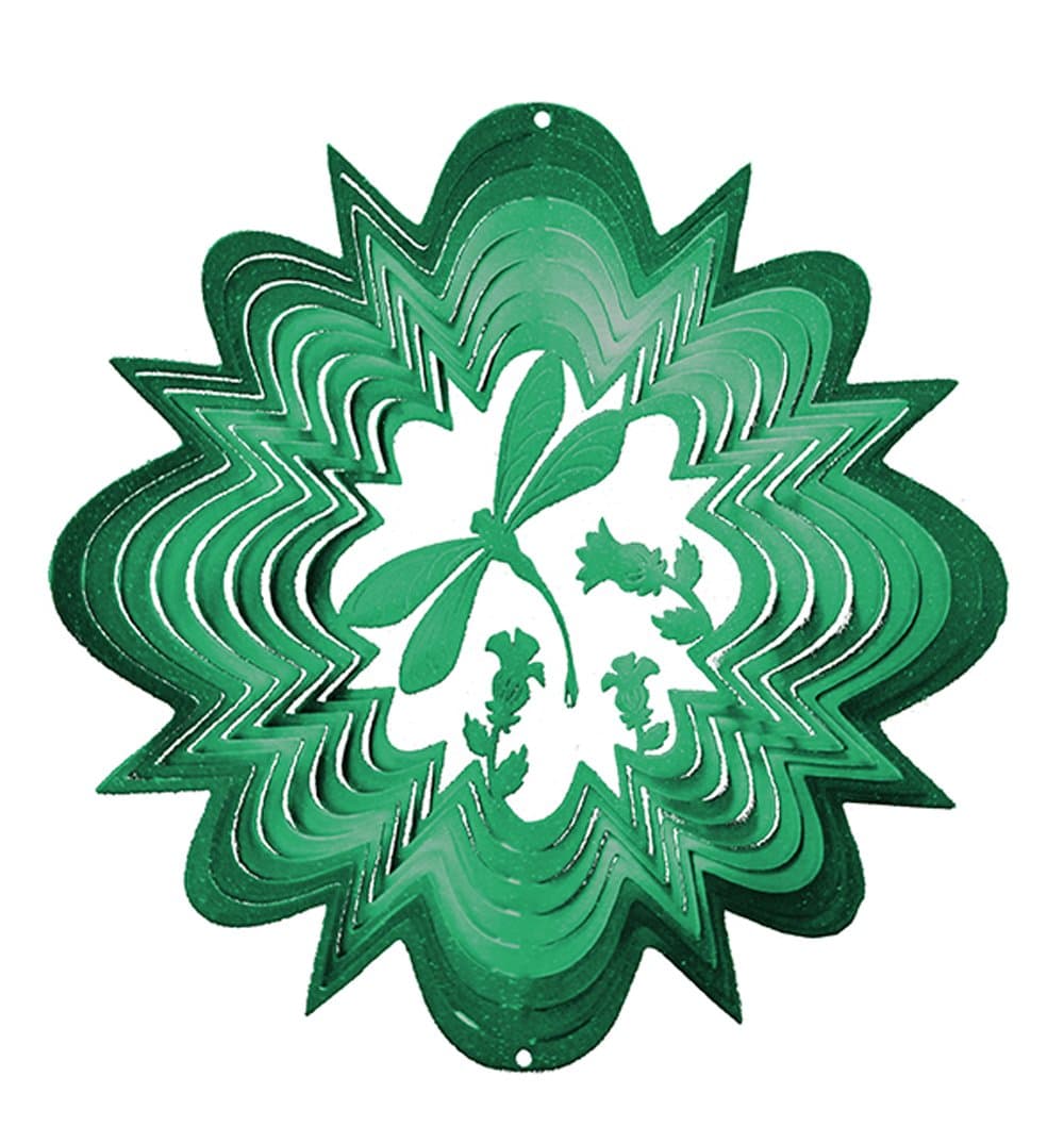 Iron Stop 1090-12-4A 30cm Large Dragonfly Classic Wind Spinner - Green