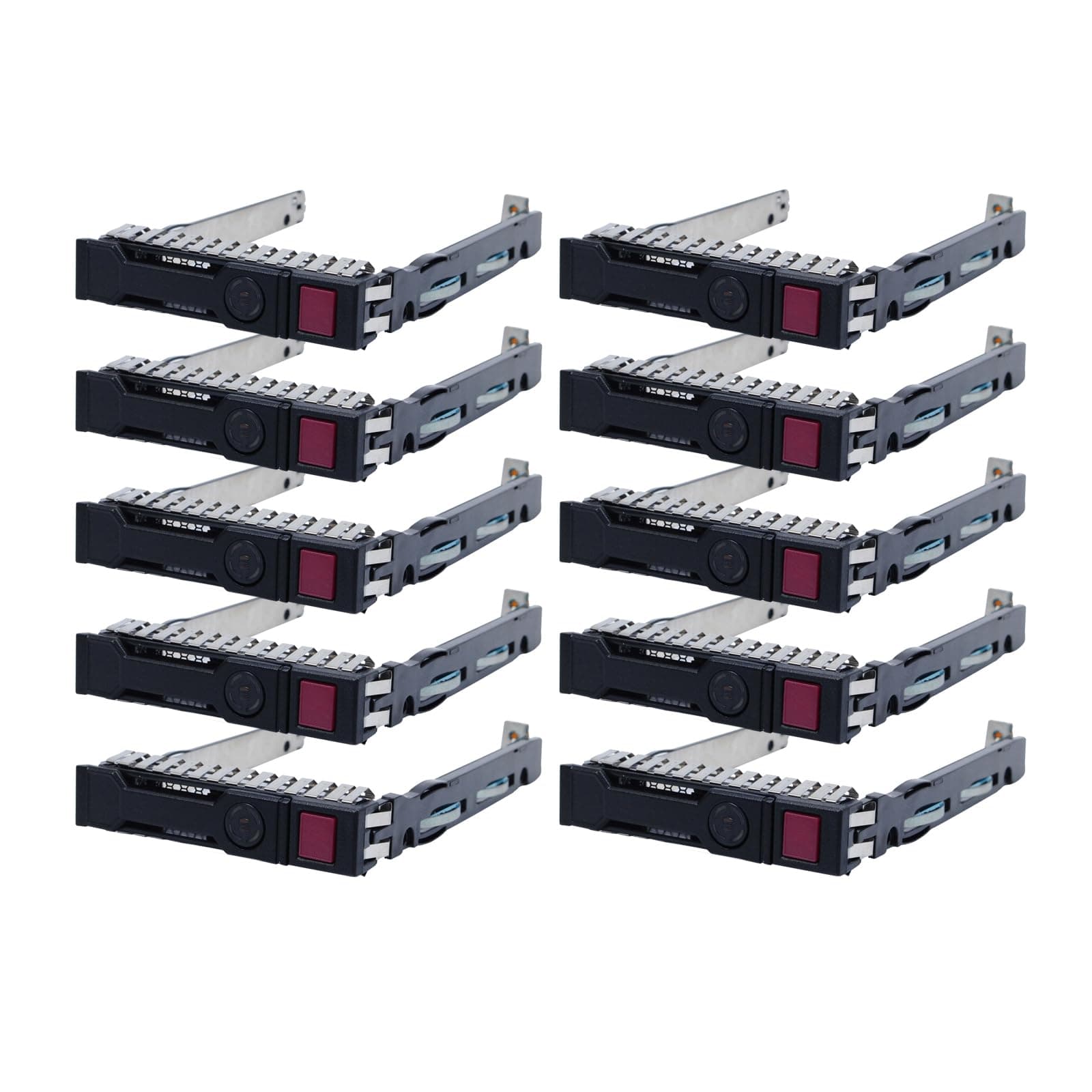 - 10-Pack Hard Drive Tray Caddy 2.5 SSD Caddy 651687-001 651699-001 Hard Drive Bracket Compatible with HP Proliant DL380 DL380p DL560 ML310e ML350e ML350p Gen8 DL120 DL160 DL380 DL350 DL360 Gen9