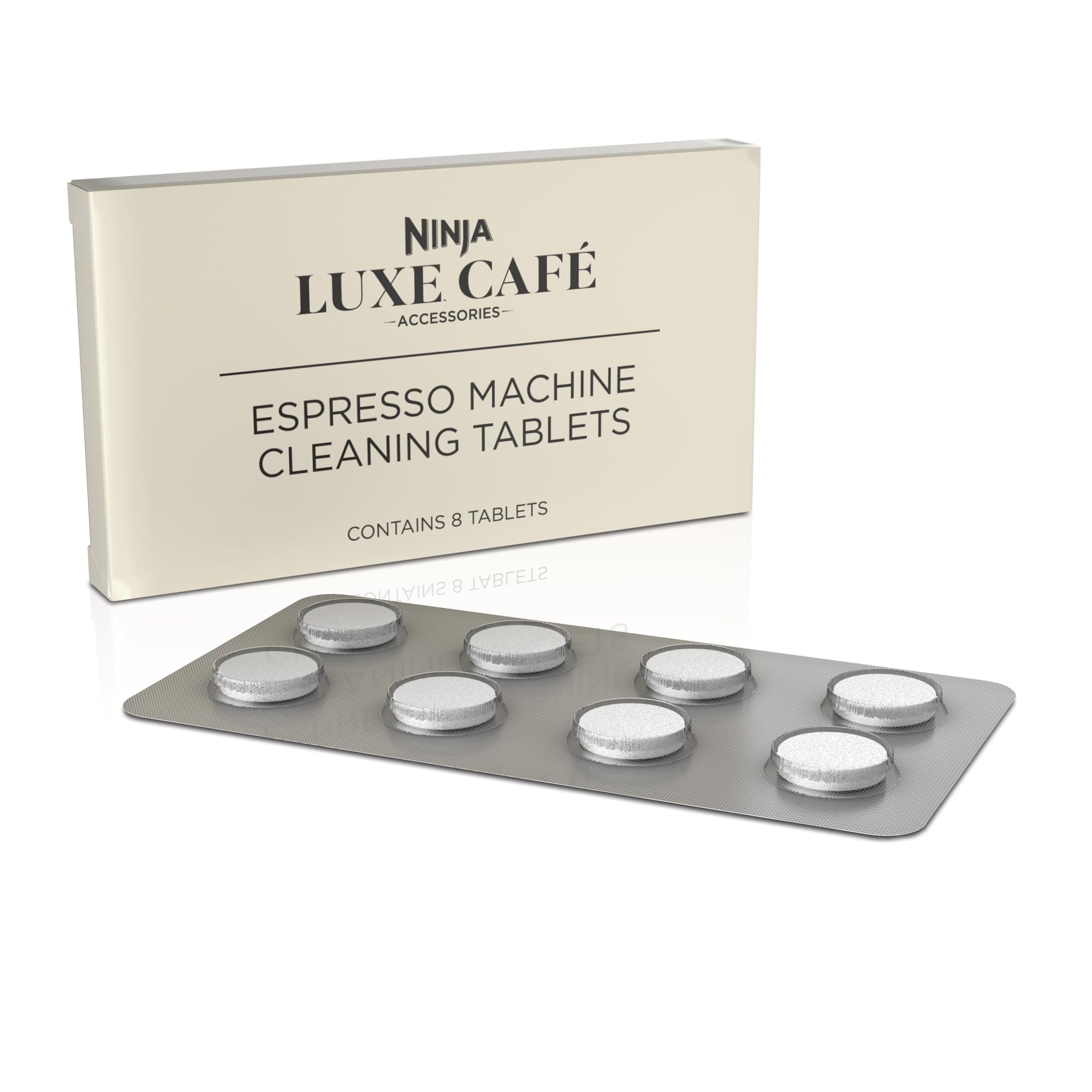 Luxe Café Espresso Machine Cleaning Tablets 8-Pack, Espresso & Coffee Machine Cleaner, XSKCLNTBL8PK
