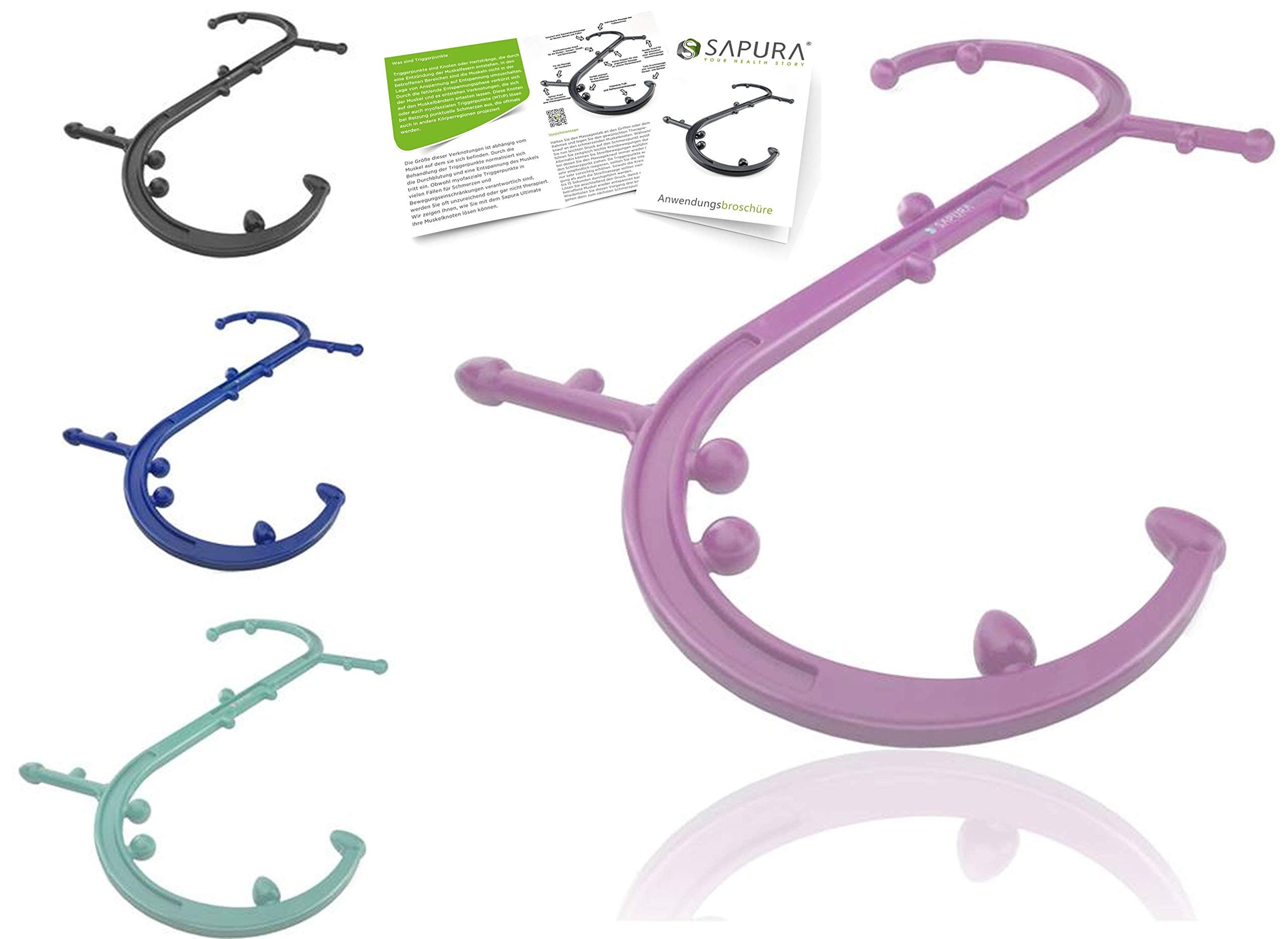 SAPURA Triggerpoint back massager ✓ self massage tool ✓ acupressure hook