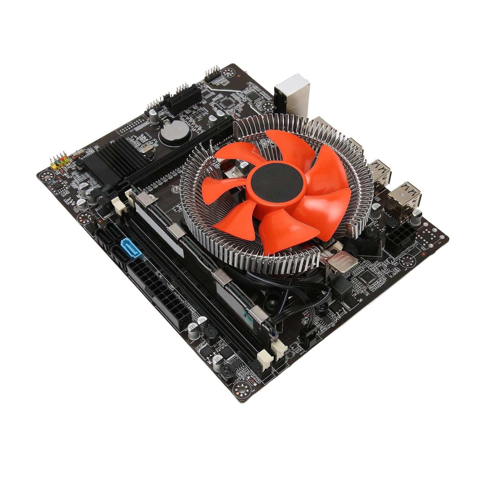 Motherboard CPU Combo , Indicator Light DDR3 PC Motherboard 12 Threads Gigabit Network Card X79 for Desktop PC