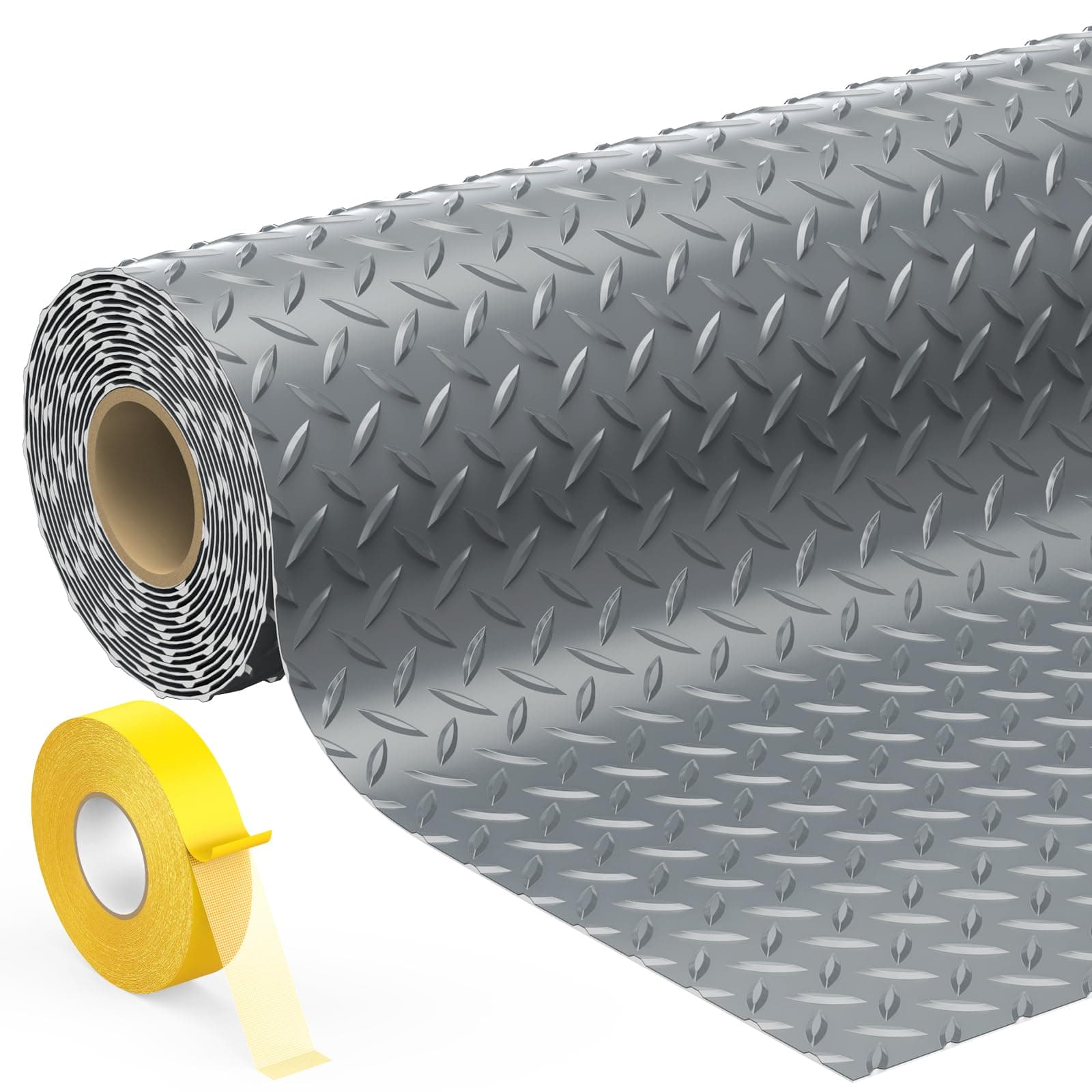 7.8 x 18 FT Garage Floor Mats for Under Car, 2.8mm Thickened Rubber Garage Fl...