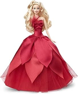 Signature 2022 Holiday Barbie Doll (Blonde Hair), 6 Years and Up