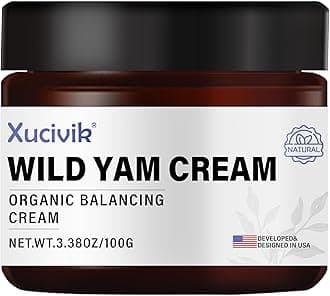 Wild Yam Cream,Natural Botanical Moisturizing Cream for Women,Estrogen-Free, Hormone-Free Formula,Supports Menopause Comfort, Skin Hydration & Balance – 3.38oz / 100g