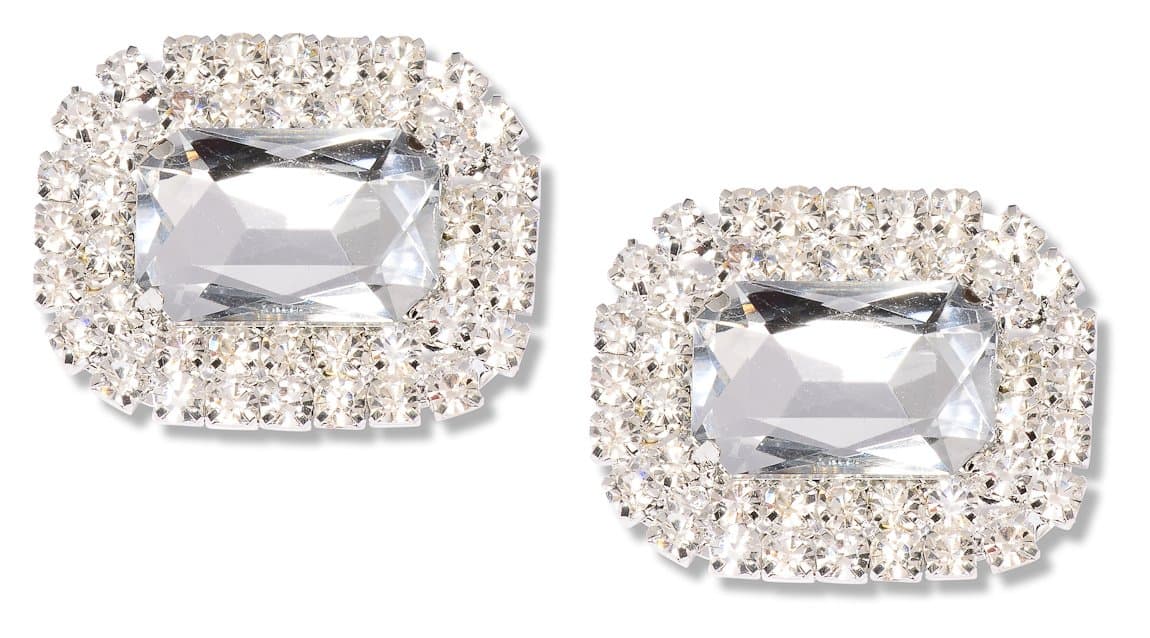 Absolutely Audrey Paris Shoe Clips Crystal
