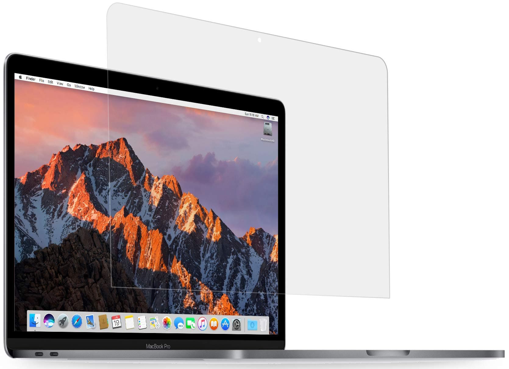 MyGadget 2x Screen Protector Matte HD compatible with Apple MacBook Pro 13 inch & Air 13" M1 Touchbar - Anti Scratch LCD Display Protection Shield Film