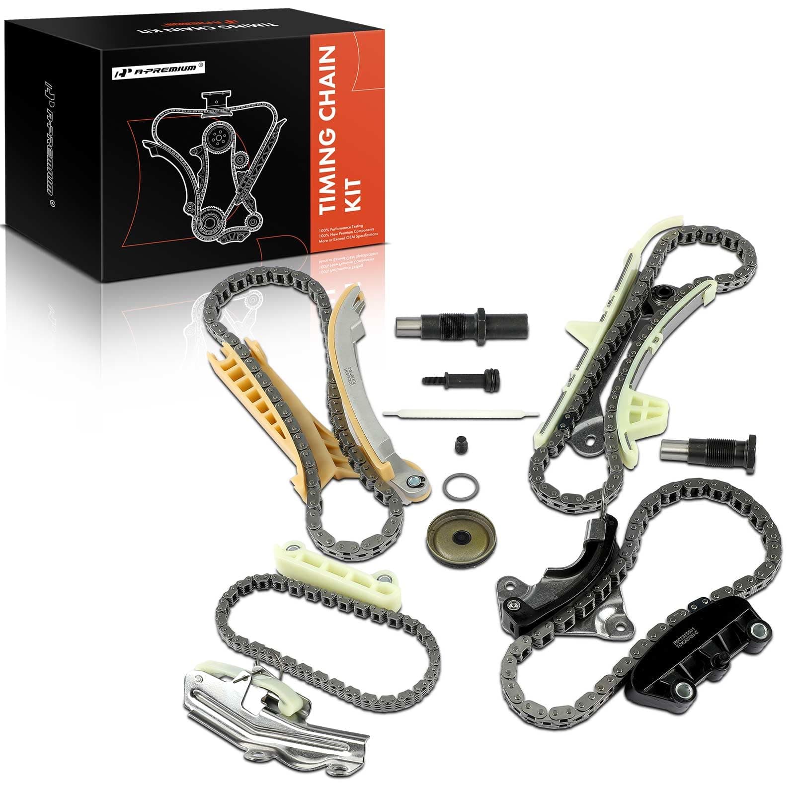 A-Premium Timing Chain Kit Compatible with Ford Explorer Sport Trac 1997-2010 Mustang 2005-2010 Ranger 2001-2010 Mazda B4000 Mercury Mountaineer 4.0L TK428 KT4038S TS20395